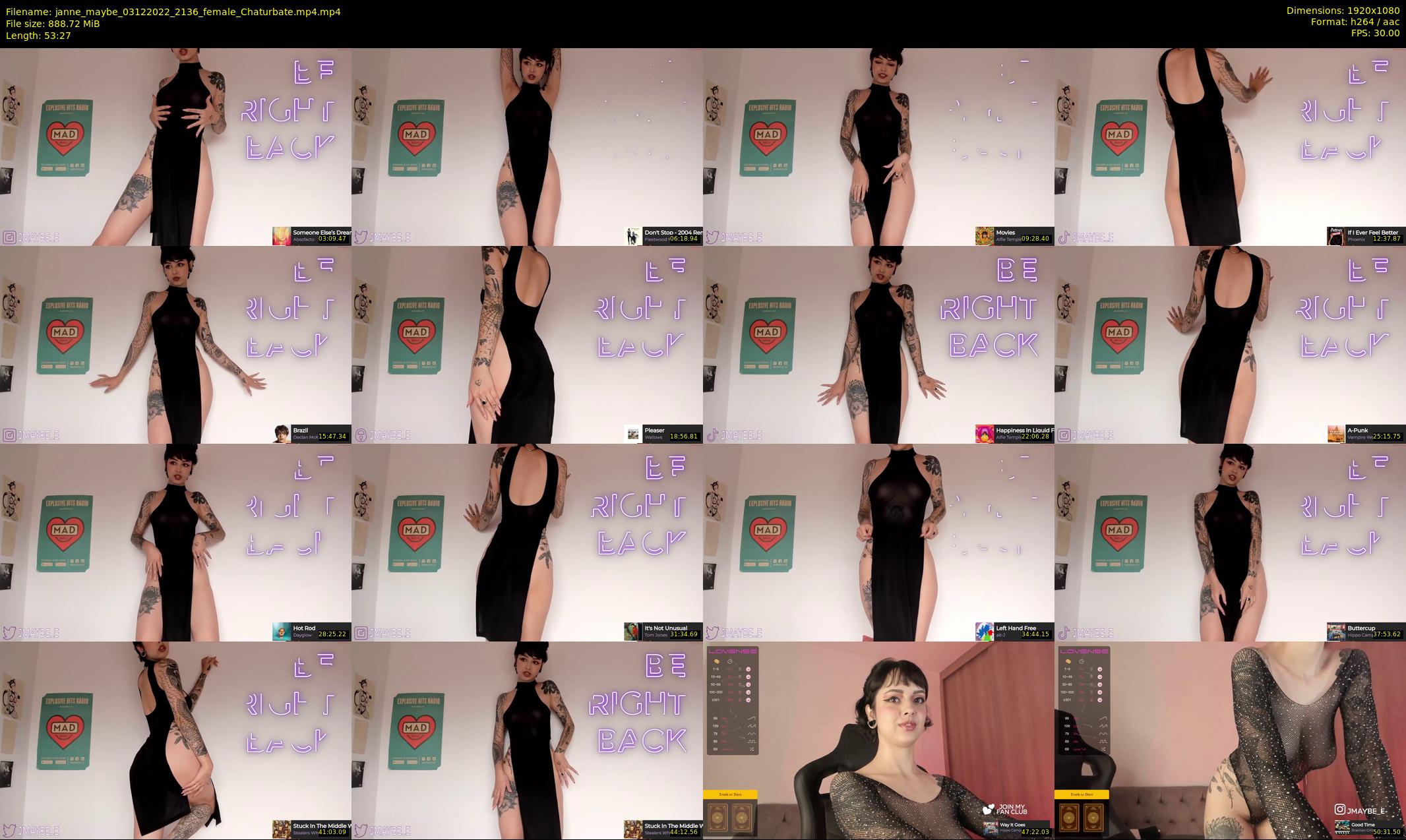 janne_maybe — 54 minute Chaturbate female cam show recording, 1080p, Dec 3, 2022
