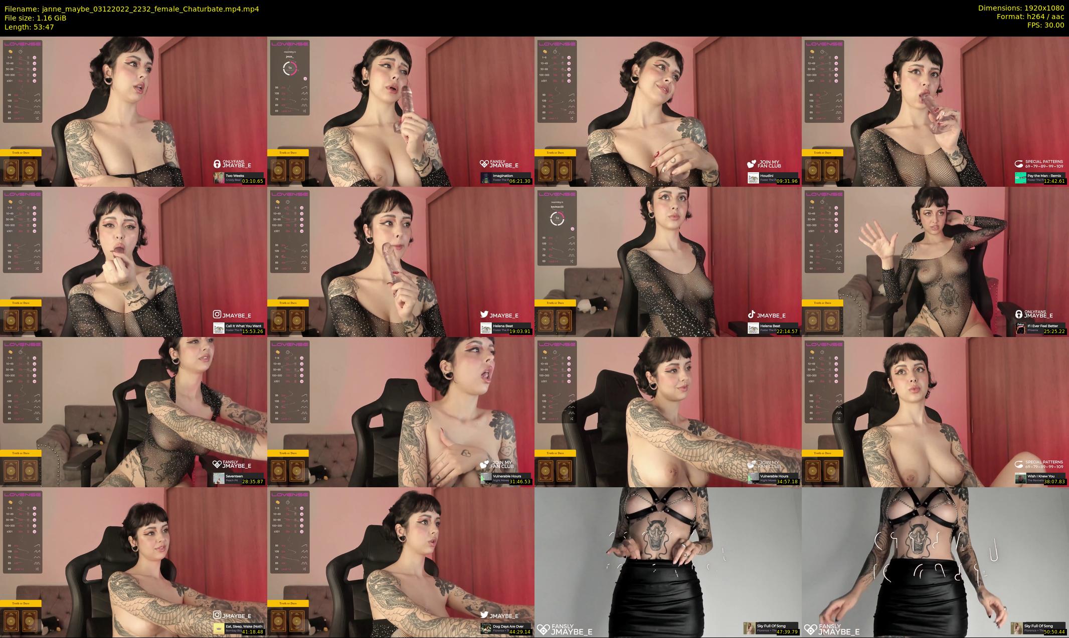 janne_maybe — 54 minute Chaturbate female cam show recording, 1080p, Dec 3, 2022