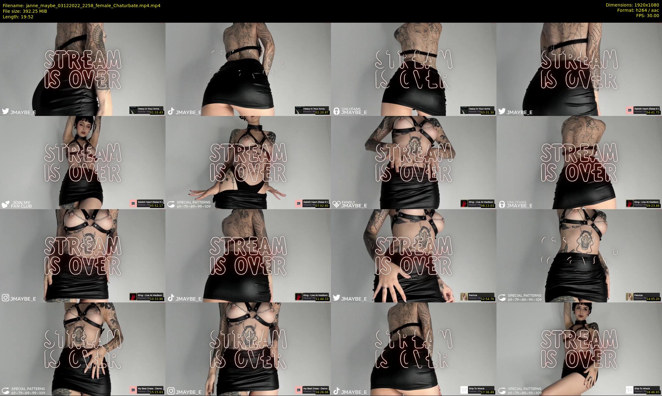 janne_maybe — 20 minute Chaturbate female cam show recording, 1080p, Dec 3, 2022