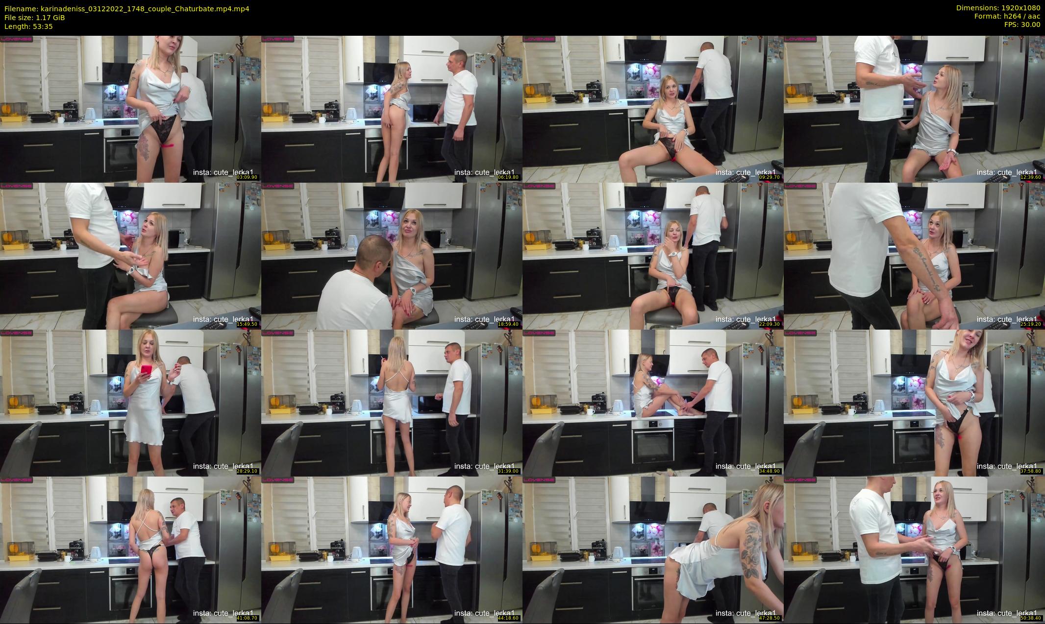 karinadeniss — 54 minute Chaturbate couple cam show recording, 1080p, Dec 3, 2022