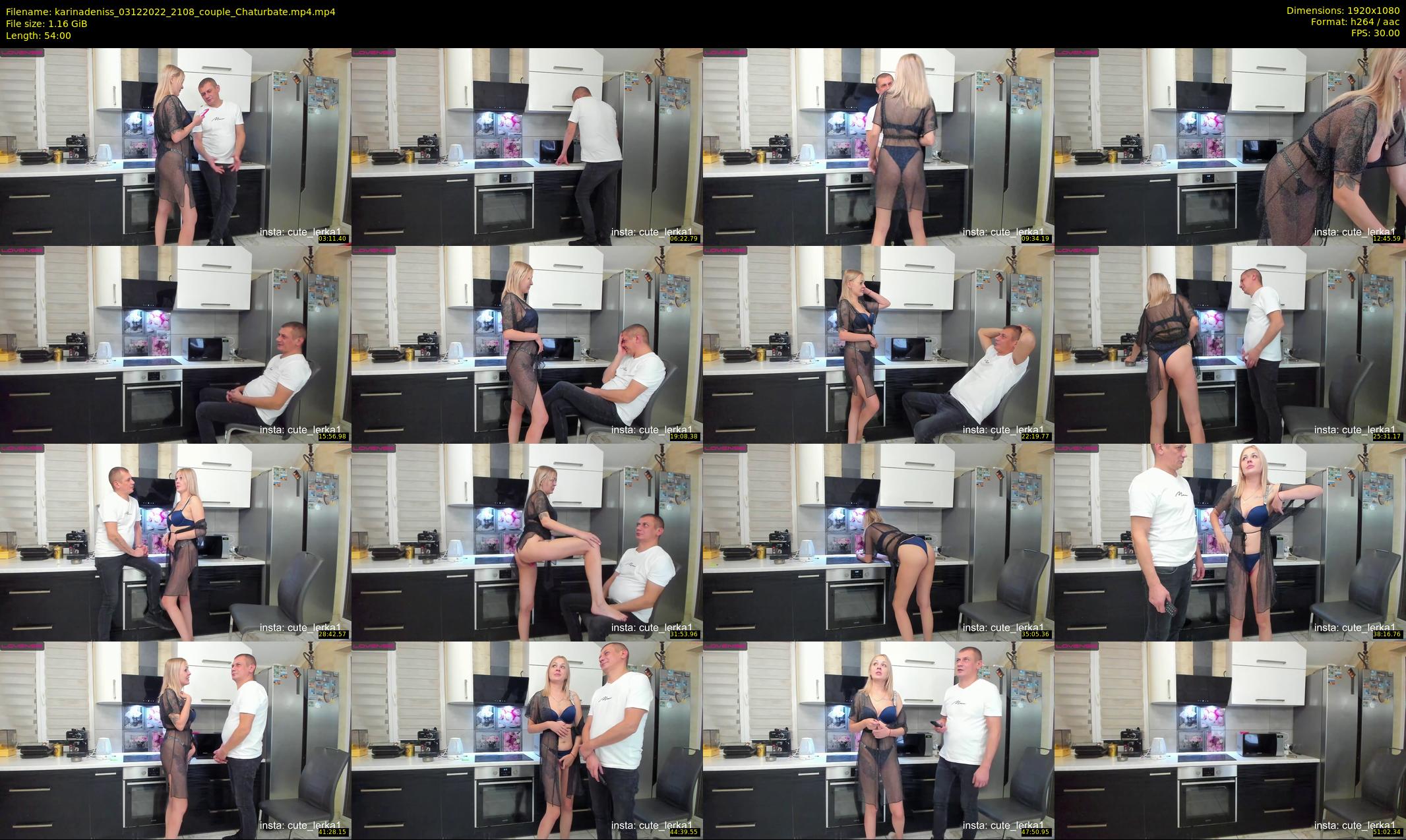 karinadeniss — 54 minute Chaturbate couple cam show recording, 1080p, Dec 3, 2022