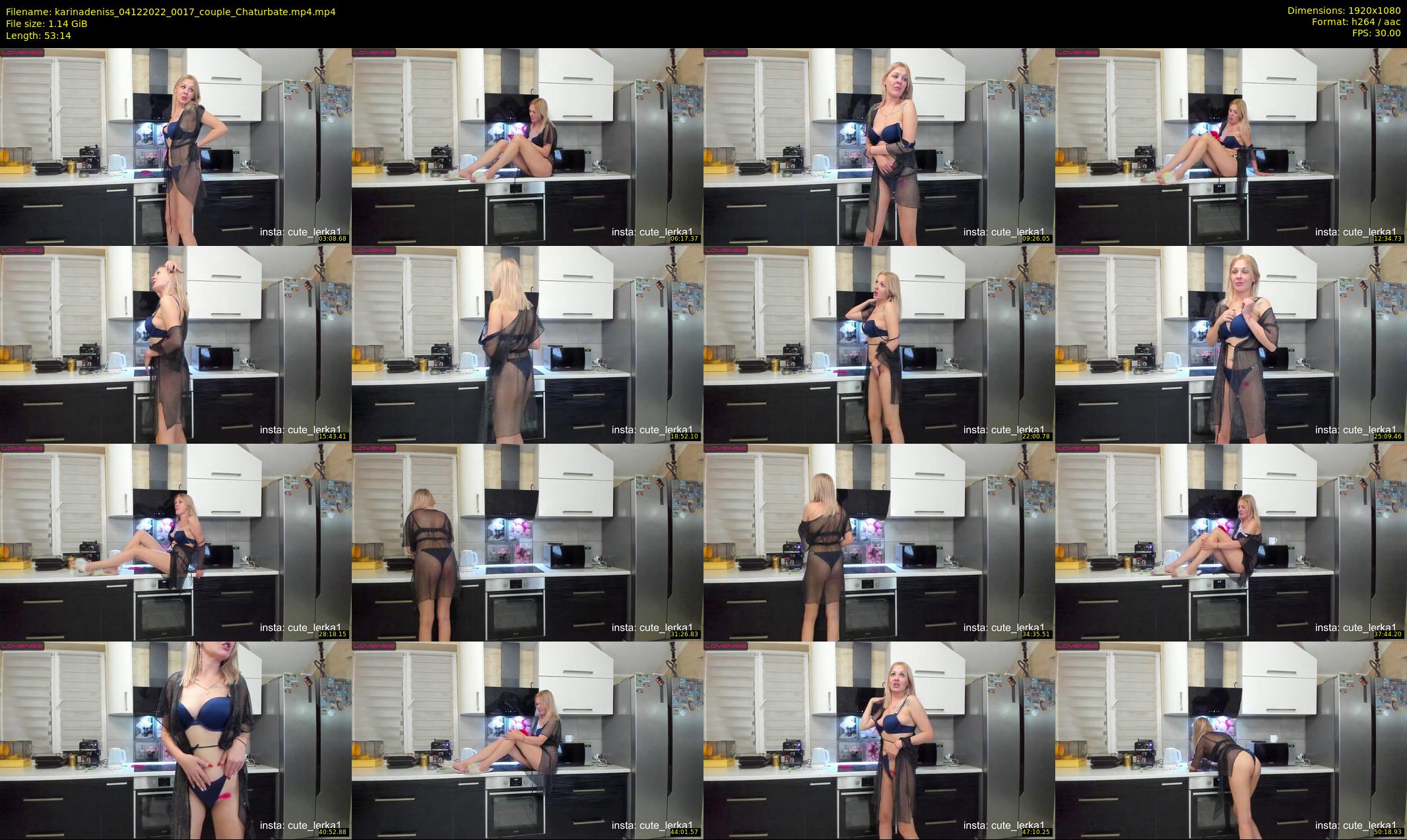 karinadeniss — 54 minute Chaturbate couple cam show recording, 1080p, Dec 4, 2022