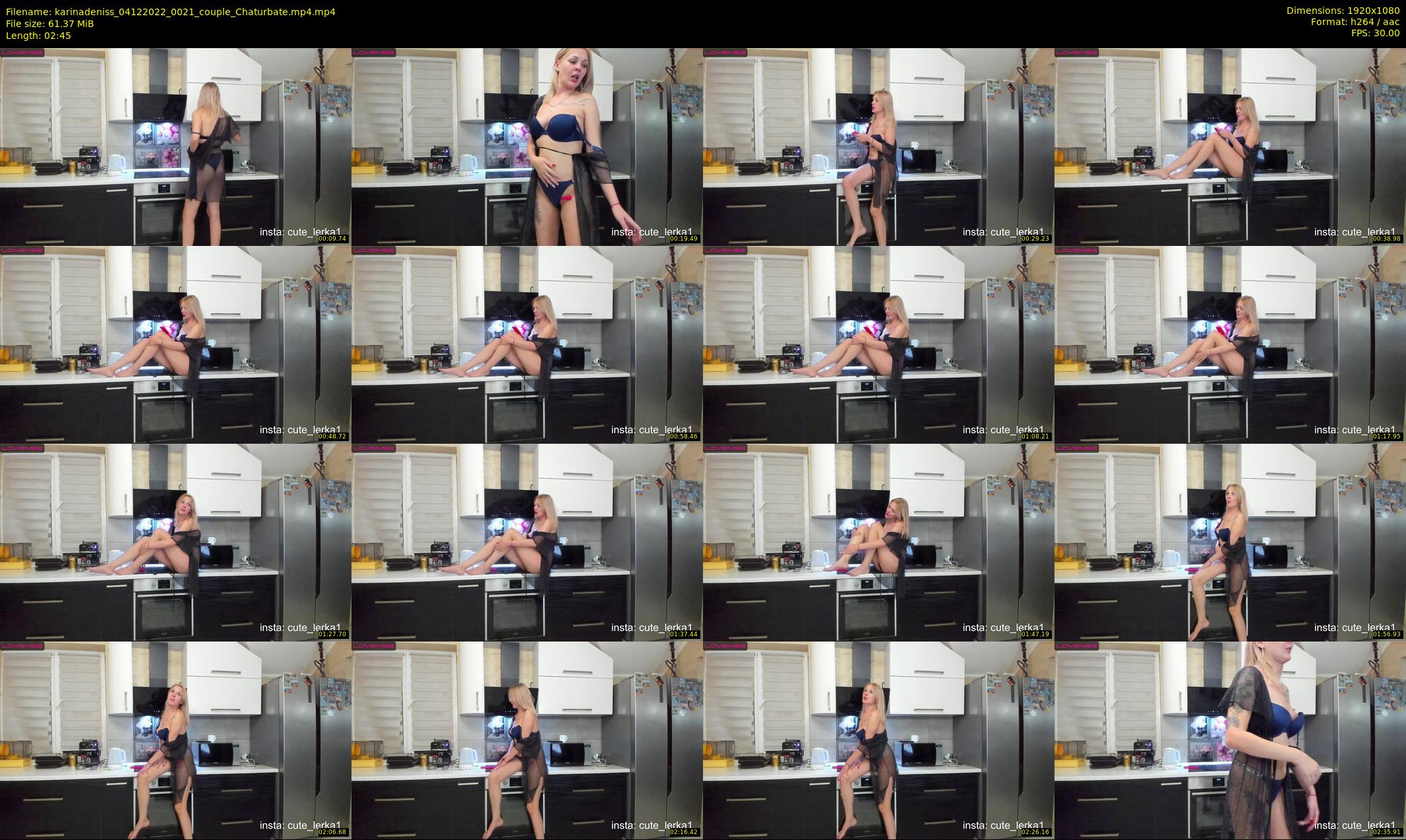 karinadeniss — 3 minute Chaturbate couple cam show recording, 1080p, Dec 4, 2022