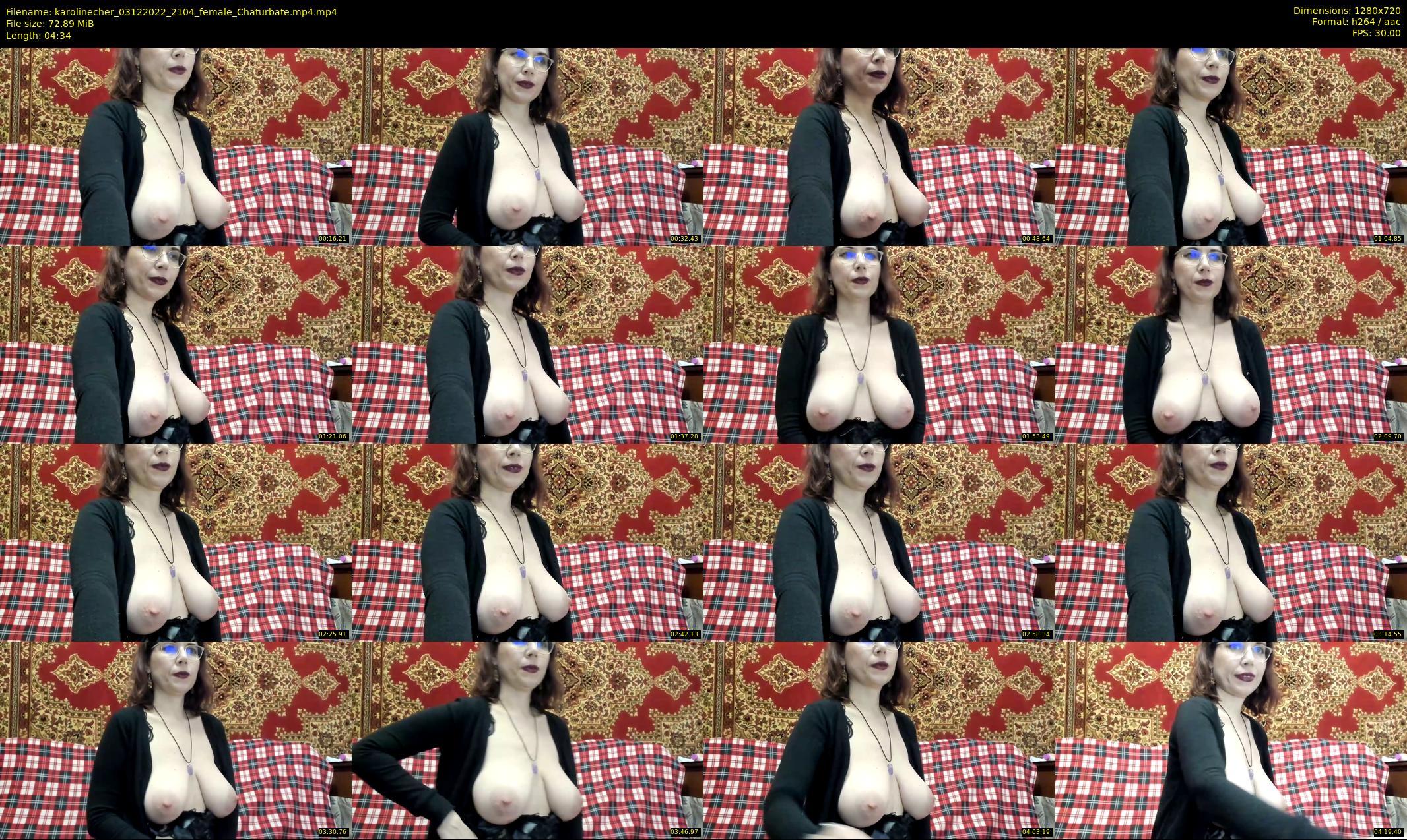 karolinecher — 5 minute Chaturbate female cam show recording, 720p, Dec 3, 2022