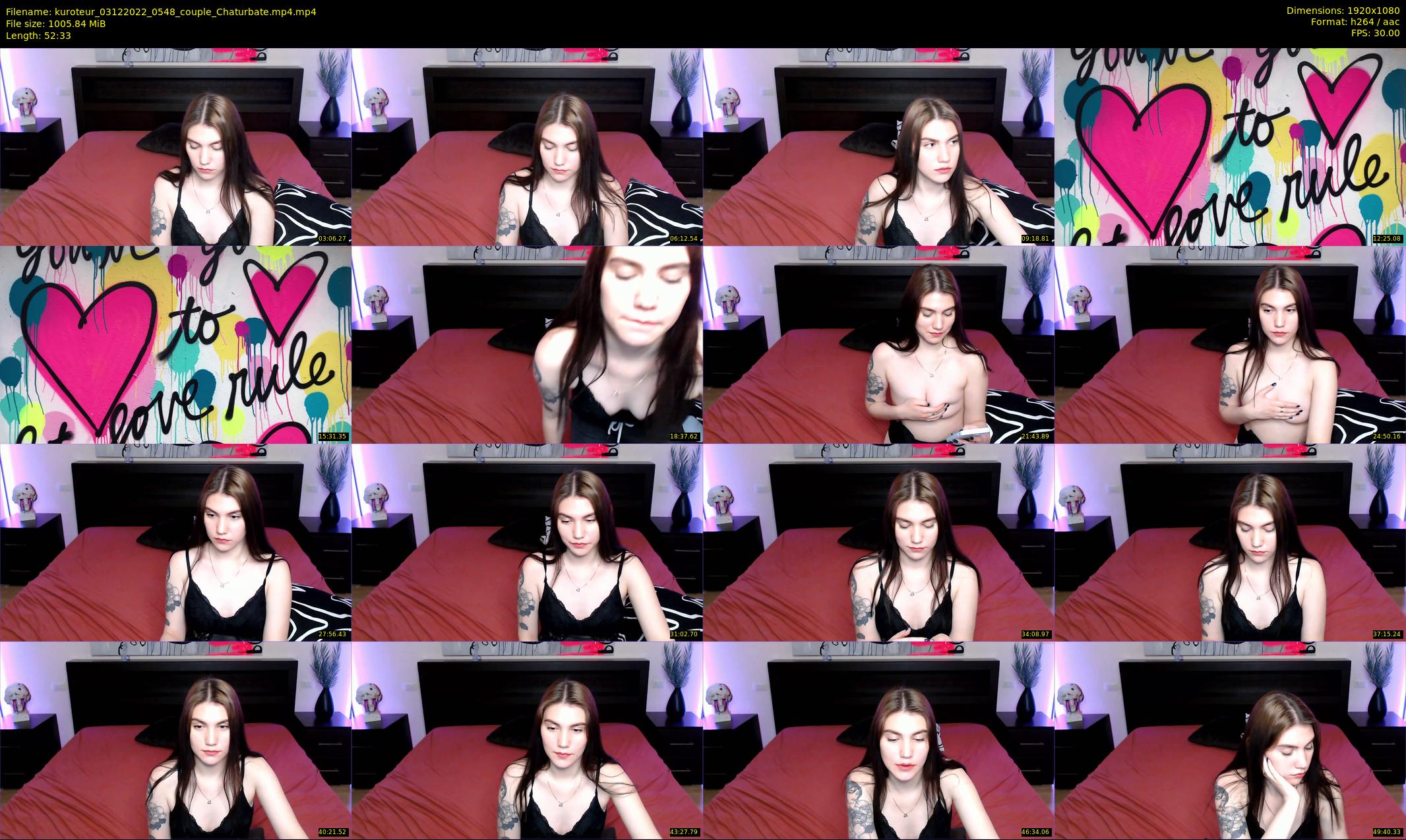 kuroteur — 53 minute Chaturbate couple cam show recording, 1080p, Dec 3, 2022