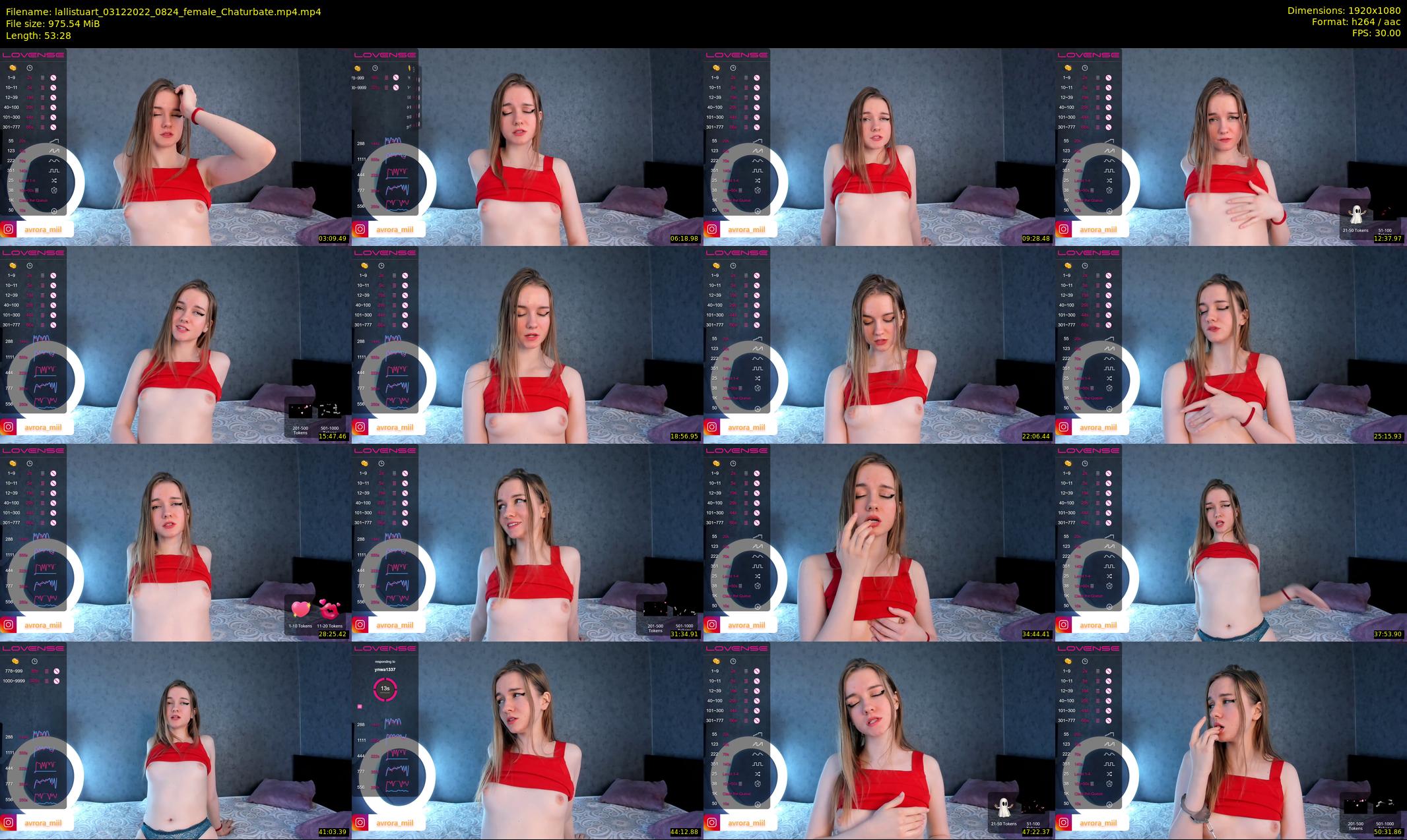 lallistuart — 54 minute Chaturbate female cam show recording, 1080p, Dec 3, 2022