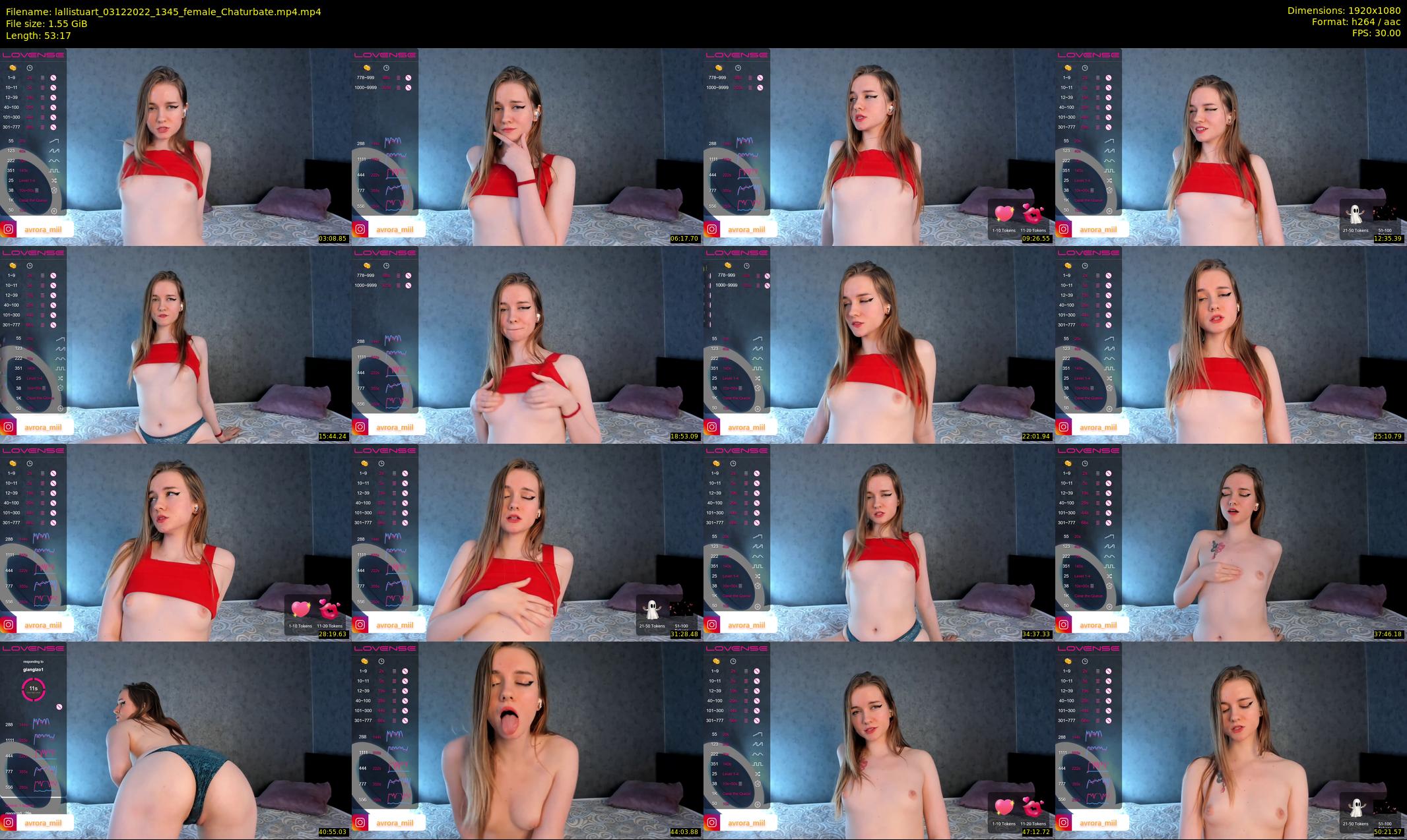 lallistuart — 54 minute Chaturbate female cam show recording, 1080p, Dec 3, 2022