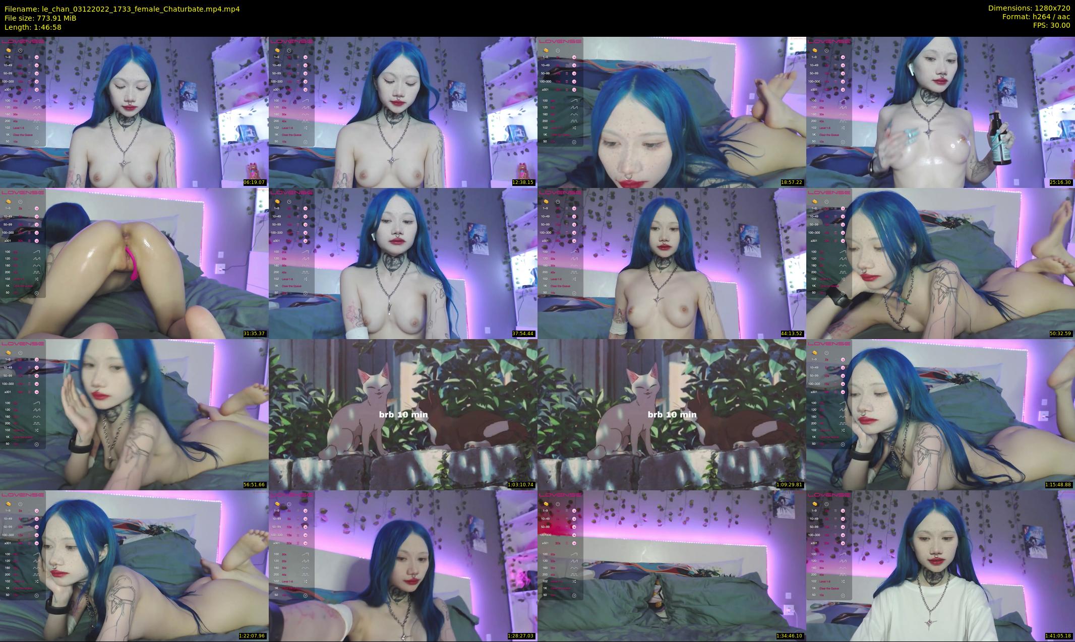 le_chan — 107 minute Chaturbate female cam show recording, 720p, Dec 3, 2022