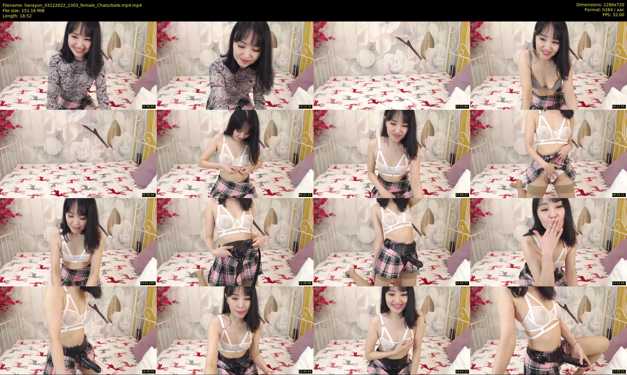 lianayun — 19 minute Chaturbate female cam show recording, 720p, Dec 3, 2022