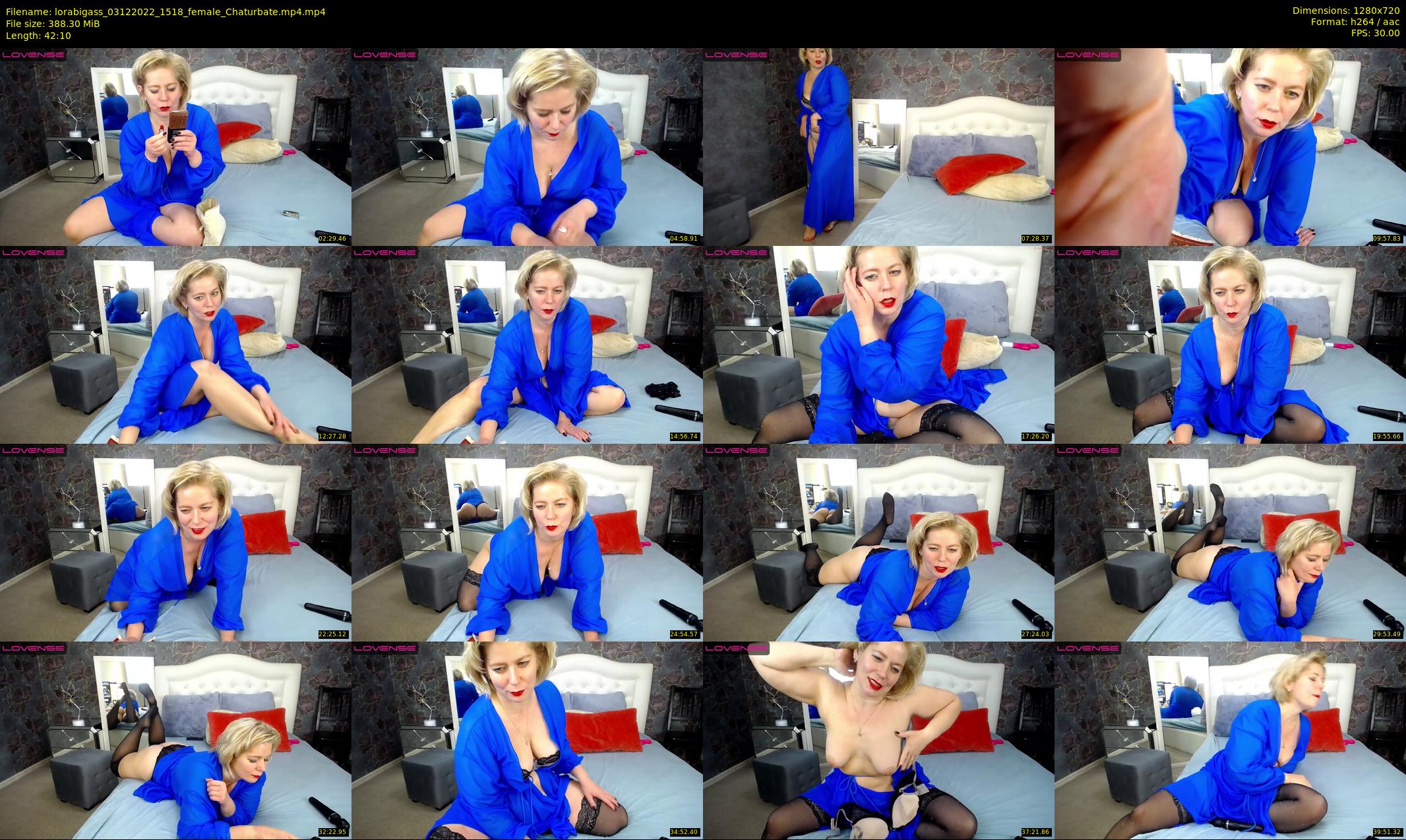 lorabigass — 43 minute Chaturbate female cam show recording, 720p, Dec 3, 2022