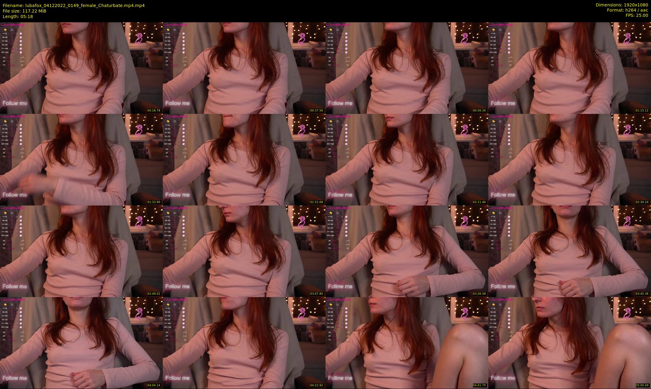 lubafox — 6 minute Chaturbate female cam show recording, 1080p, Dec 4, 2022