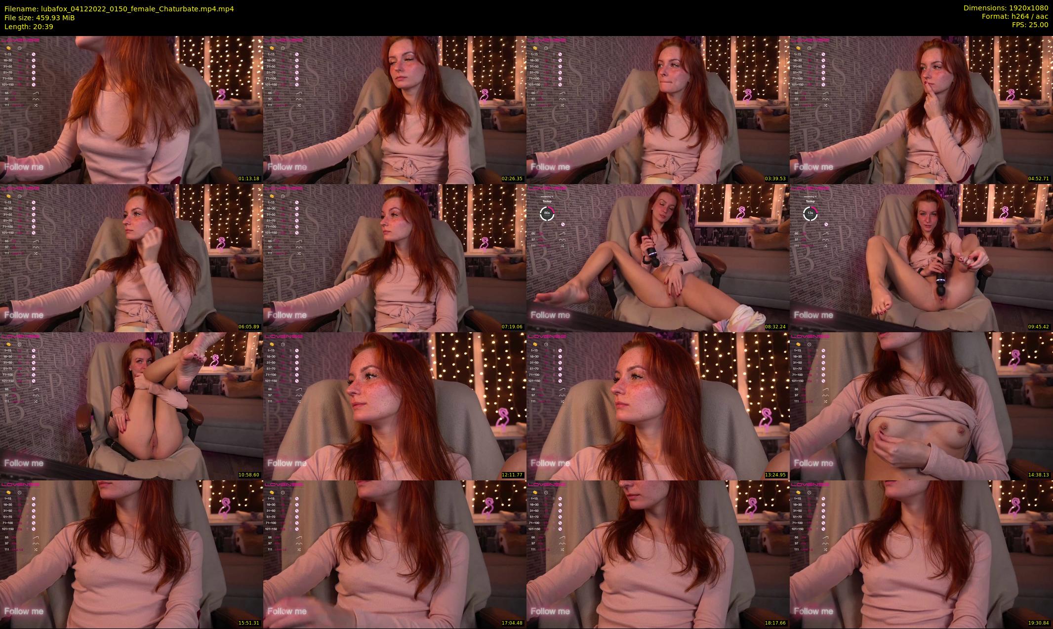 lubafox — 21 minute Chaturbate female cam show recording, 1080p, Dec 4, 2022