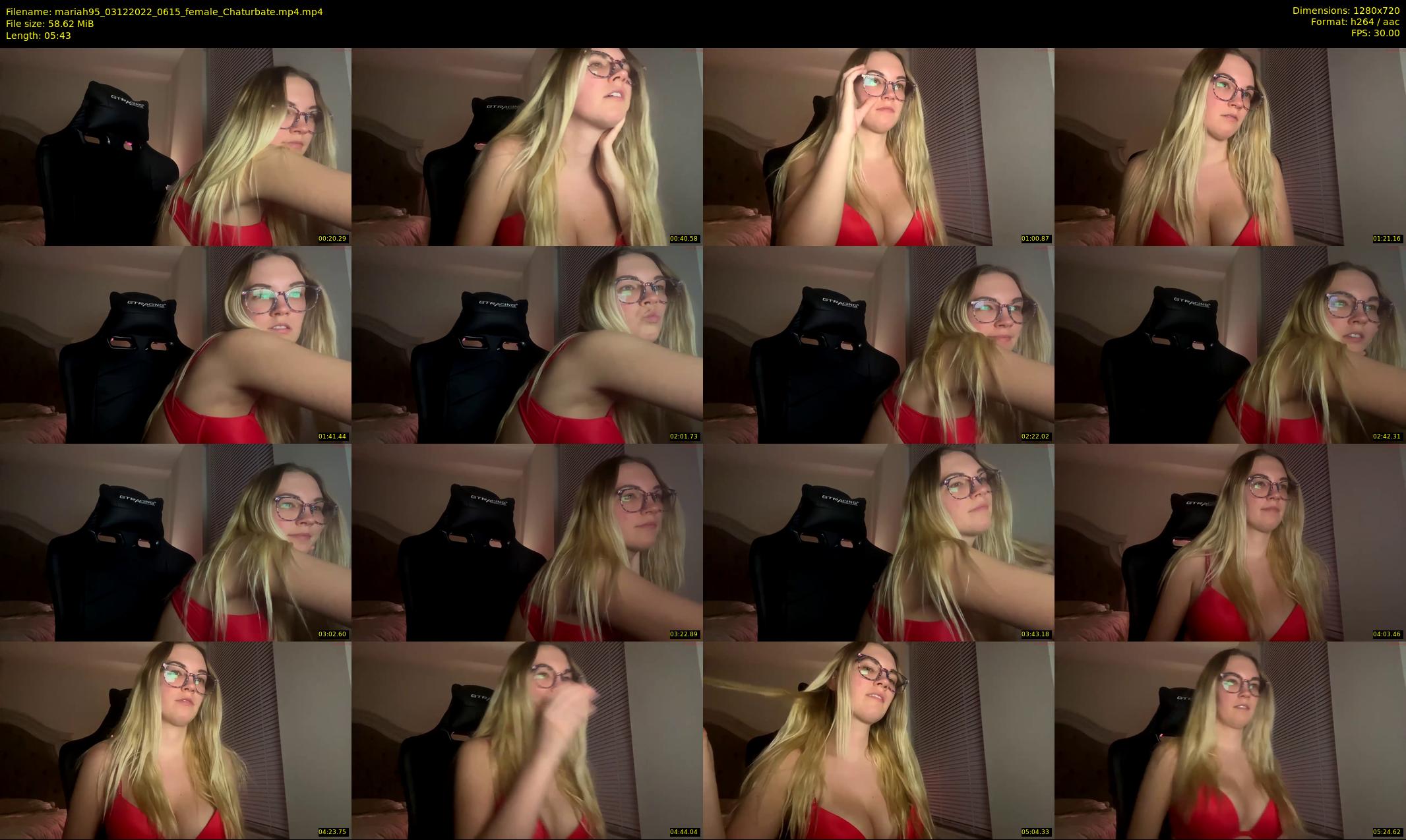 mariah95 — 6 minute Chaturbate female cam show recording, 720p, Dec 3, 2022