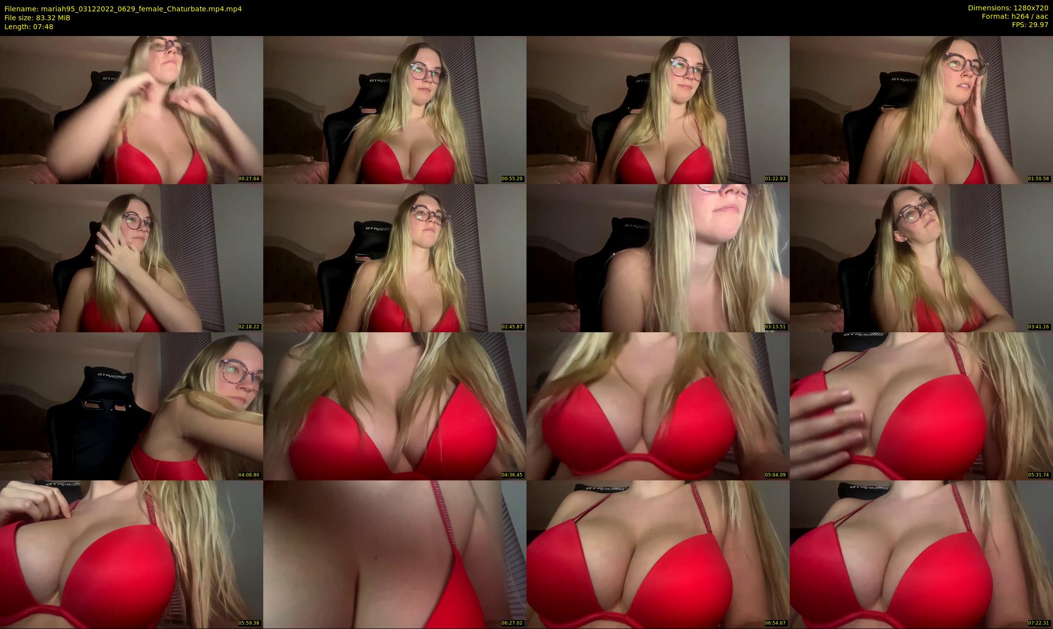 mariah95 — 8 minute Chaturbate female cam show recording, 720p, Dec 3, 2022