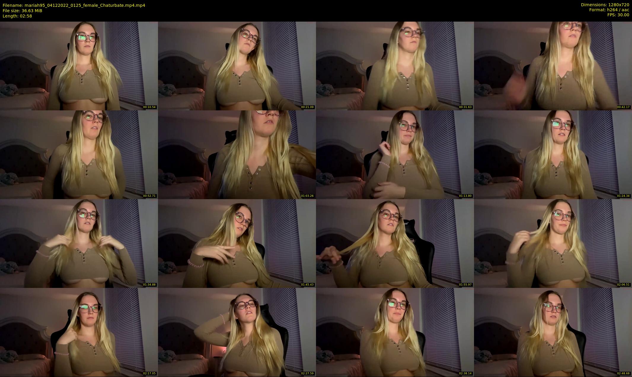 mariah95 — 3 minute Chaturbate female cam show recording, 720p, Dec 4, 2022