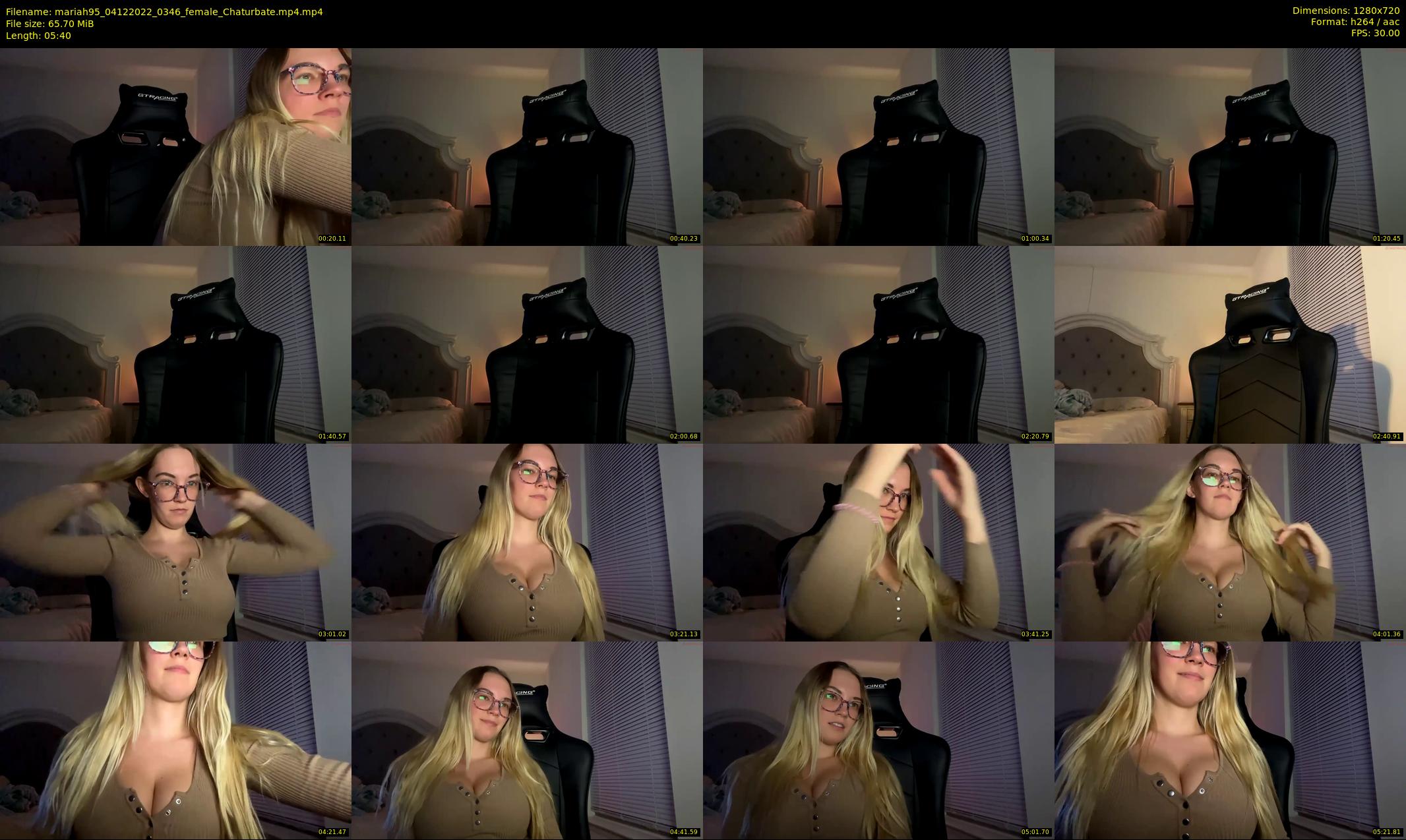 mariah95 — 6 minute Chaturbate female cam show recording, 720p, Dec 4, 2022