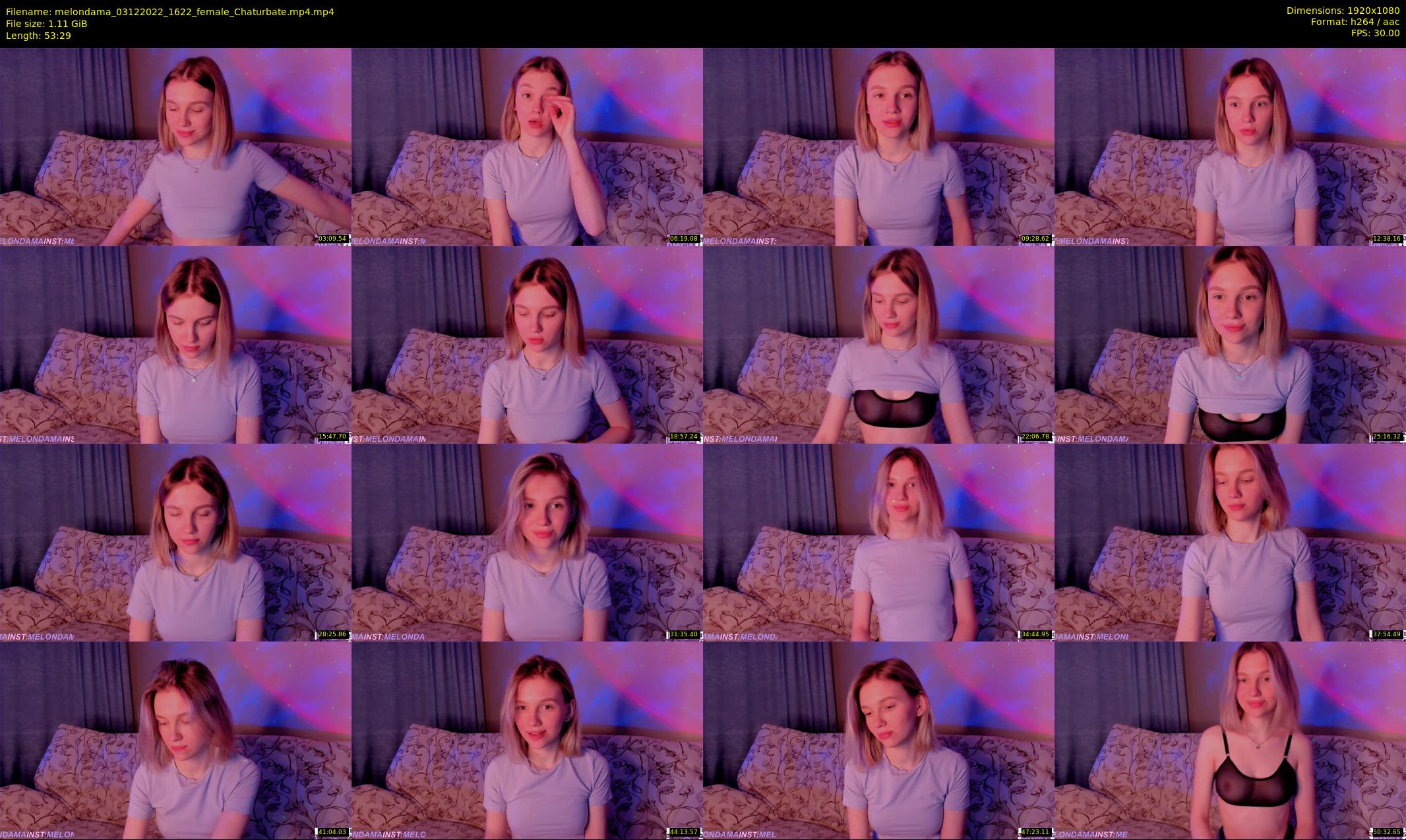 melondama — 54 minute Chaturbate female cam show recording, 1080p, Dec 3, 2022