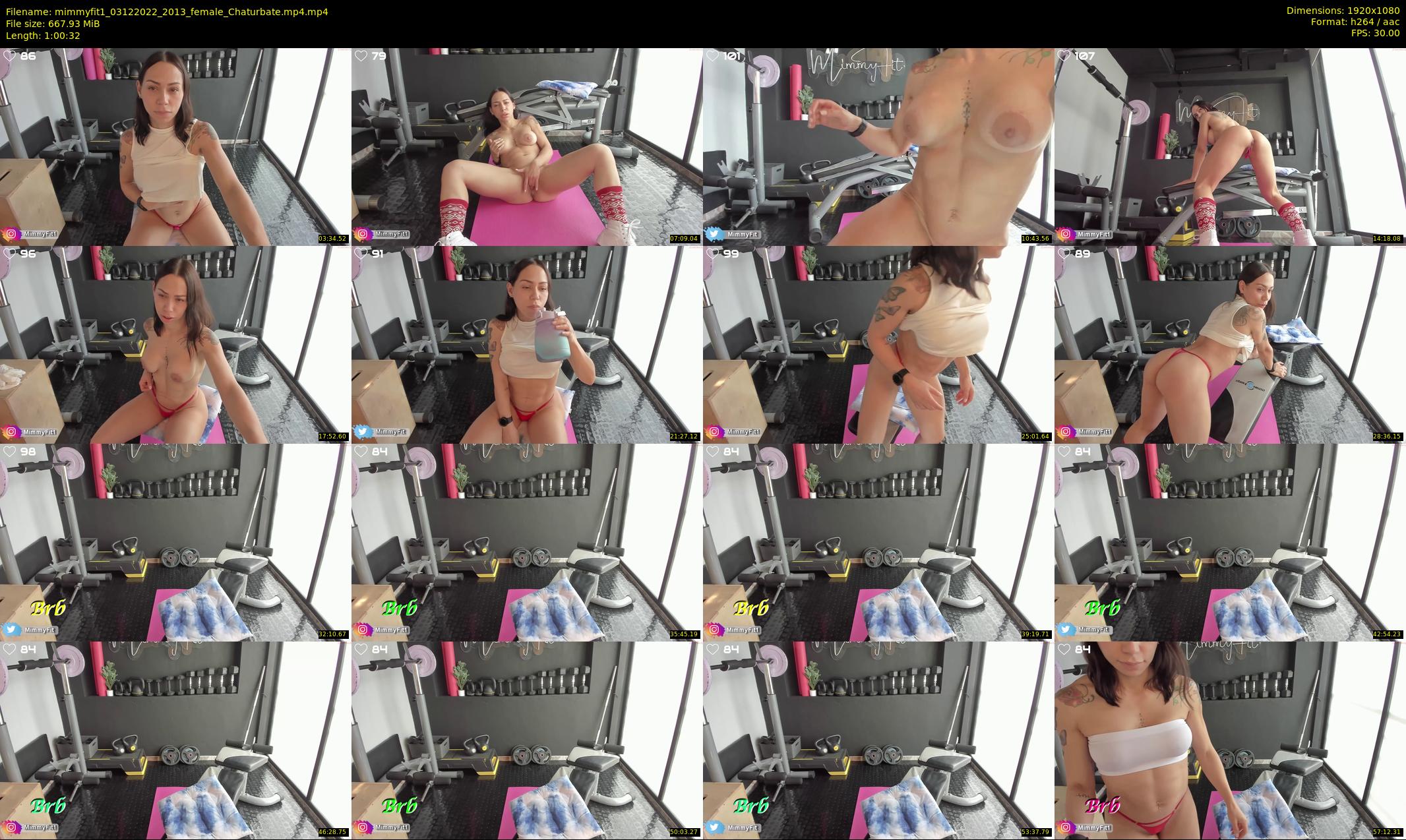 mimmyfit1 — 61 minute Chaturbate female cam show recording, 1080p, Dec 3, 2022
