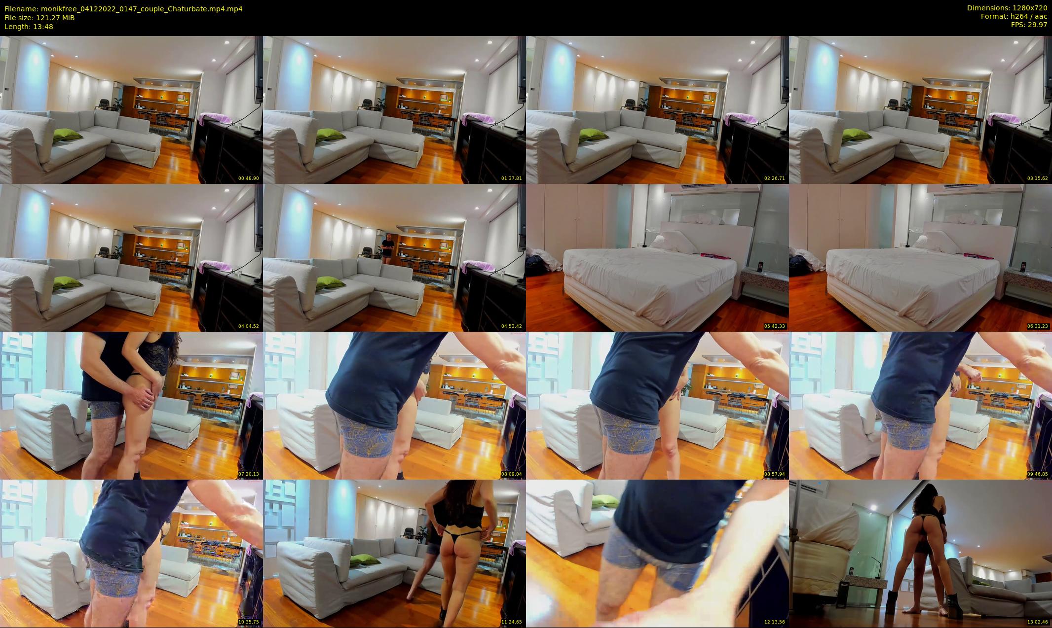 monikfree — 14 minute Chaturbate couple cam show recording, 720p, Dec 4, 2022