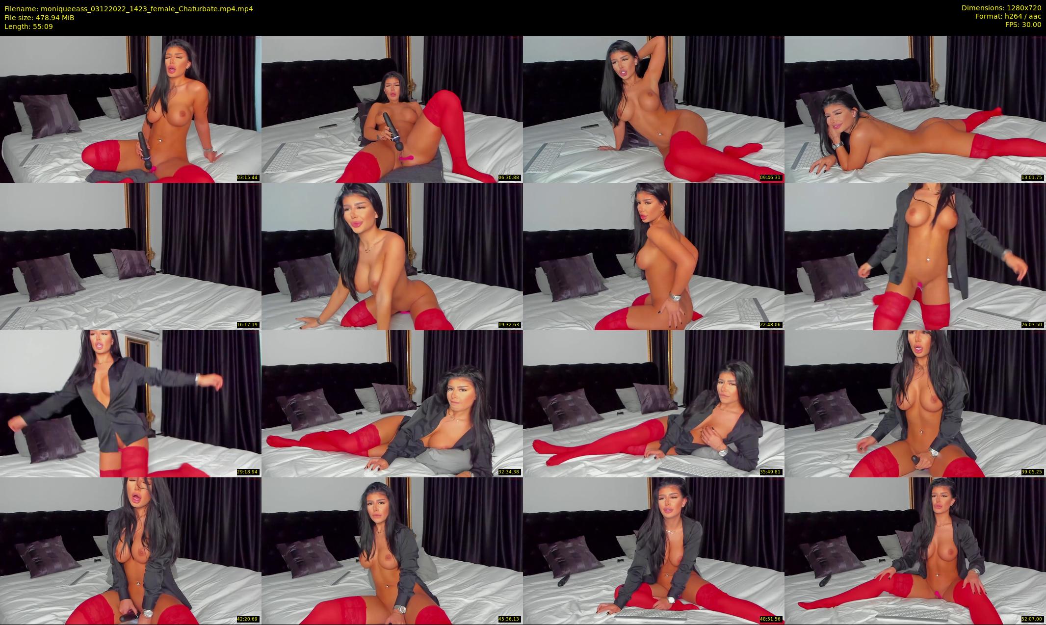 moniqueeass — 56 minute Chaturbate female cam show recording, 720p, Dec 3, 2022