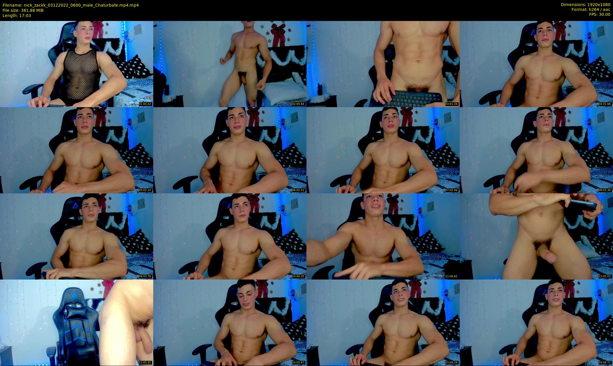 nick_zackk — 18 minute Chaturbate male cam show recording, 1080p, Dec 3, 2022