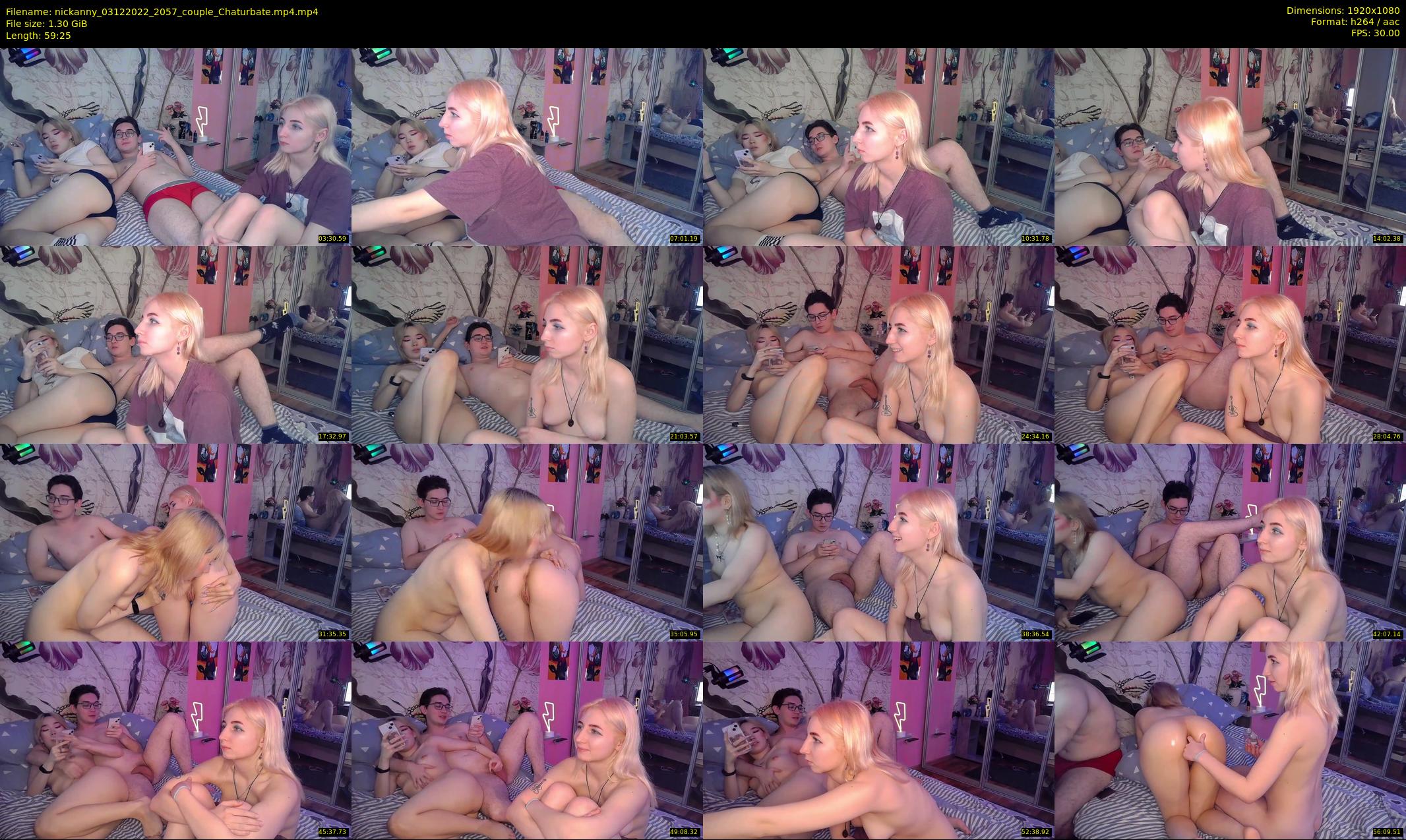 nickanny — 60 minute Chaturbate couple cam show recording, 1080p, Dec 3, 2022