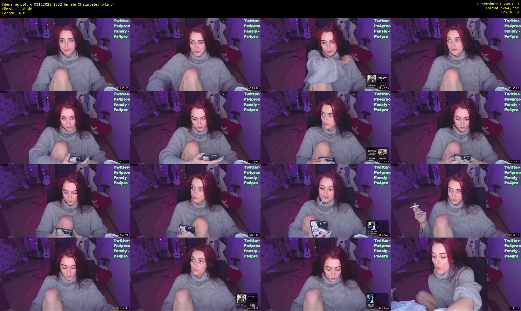 ps4pro — 55 minute Chaturbate female cam show recording, 1080p, Dec 3, 2022