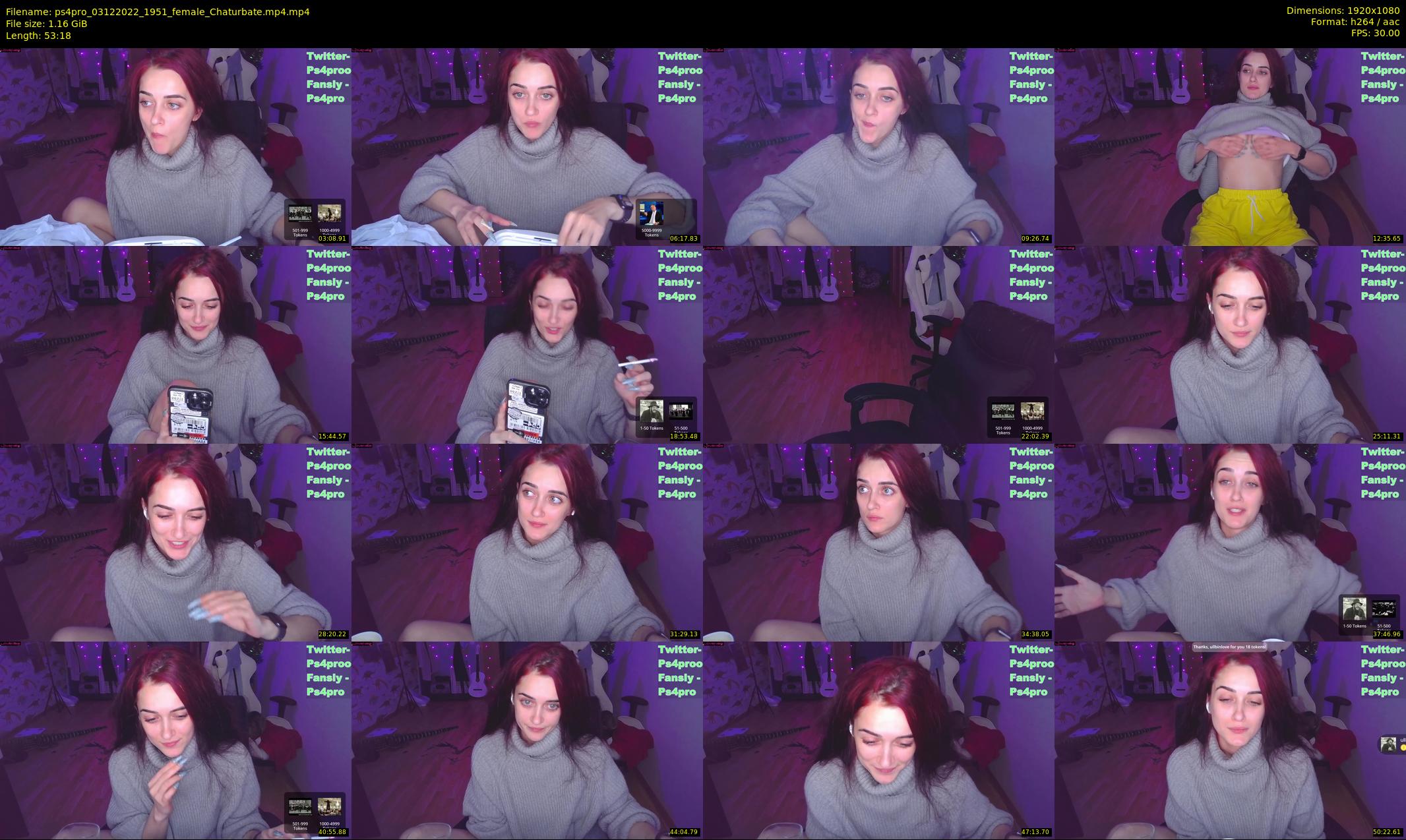 ps4pro — 54 minute Chaturbate female cam show recording, 1080p, Dec 3, 2022