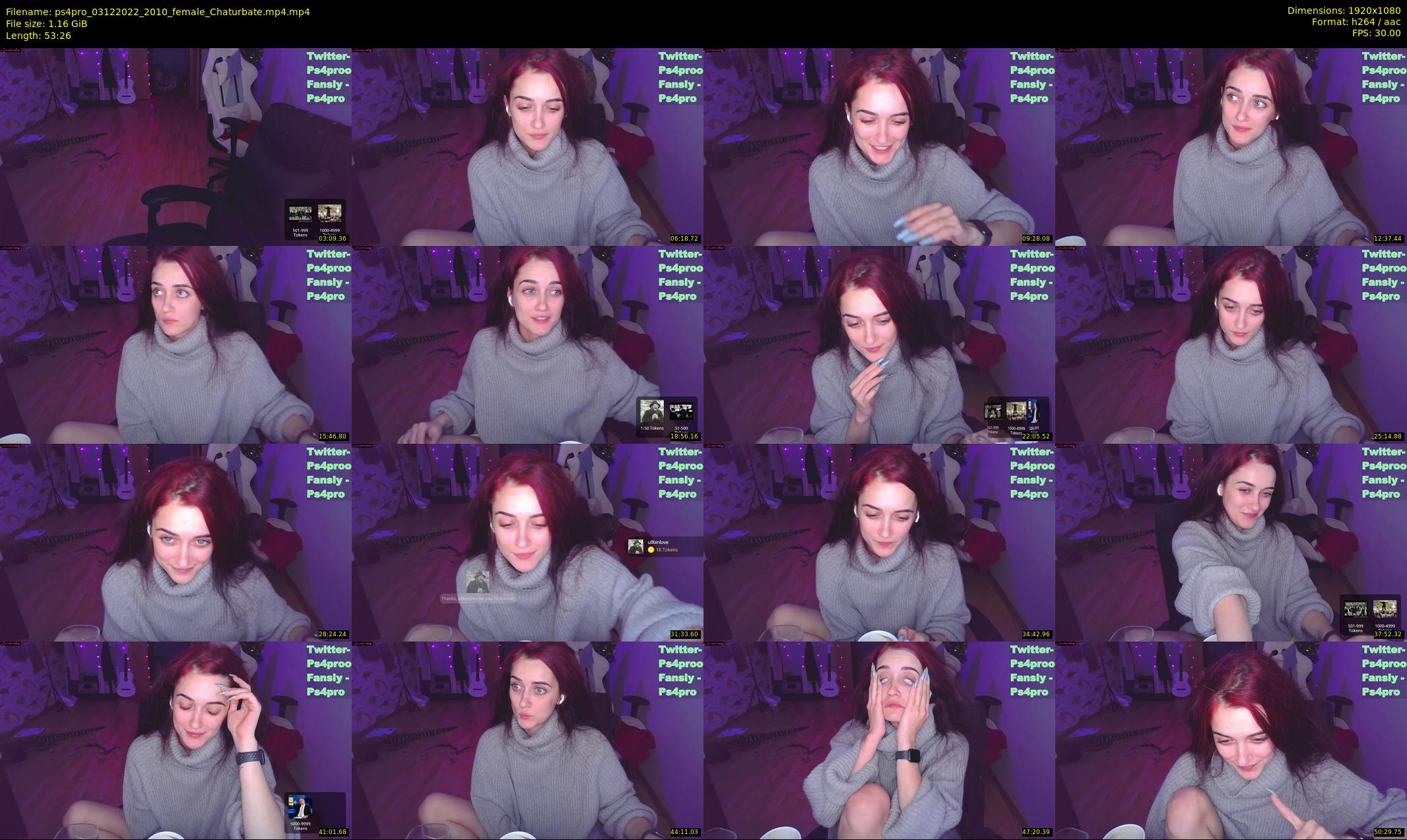 ps4pro — 54 minute Chaturbate female cam show recording, 1080p, Dec 3, 2022
