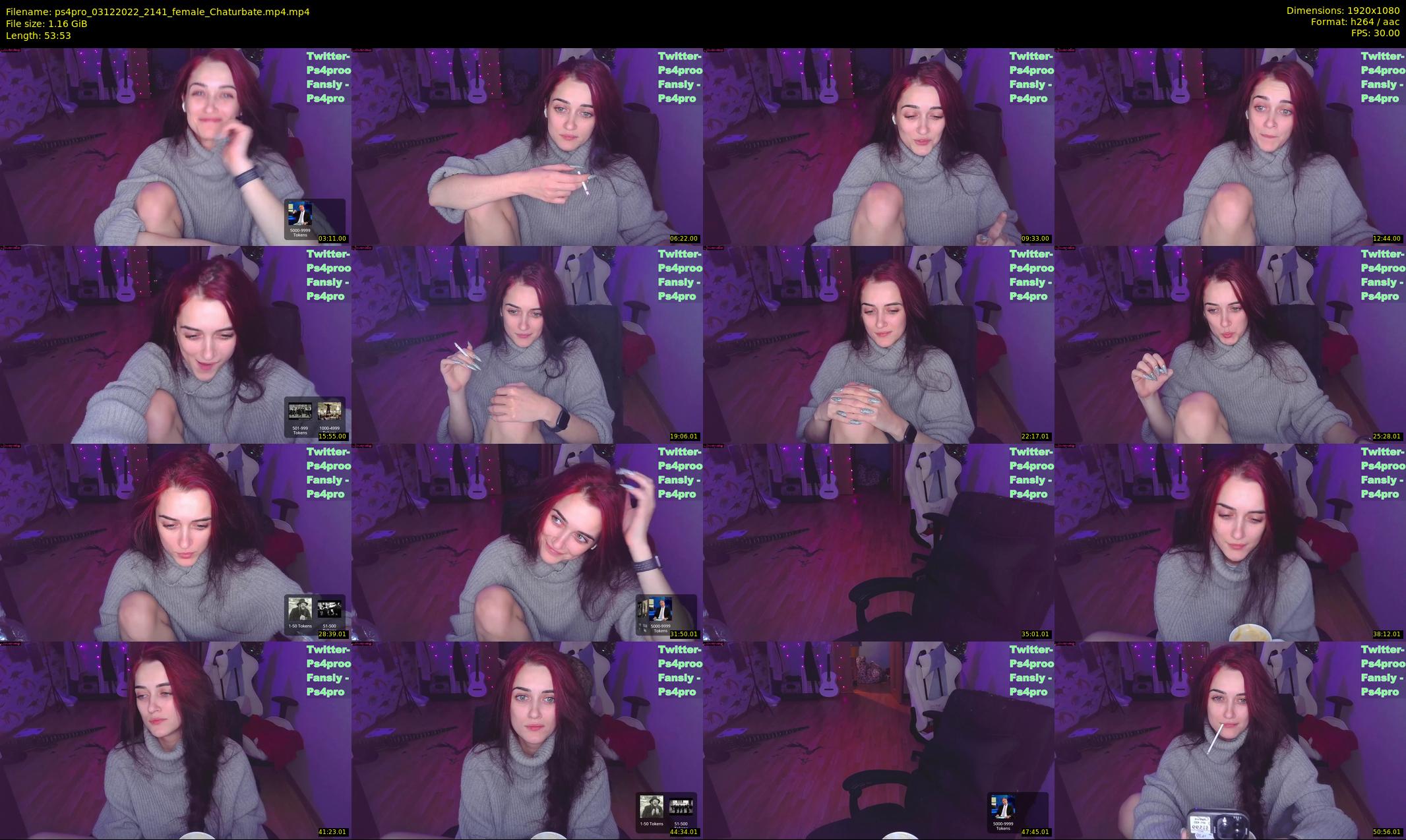 ps4pro — 54 minute Chaturbate female cam show recording, 1080p, Dec 3, 2022