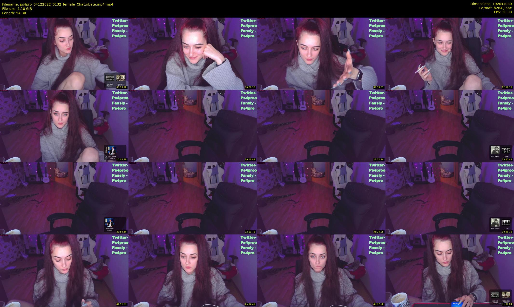 ps4pro — 55 minute Chaturbate female cam show recording, 1080p, Dec 4, 2022