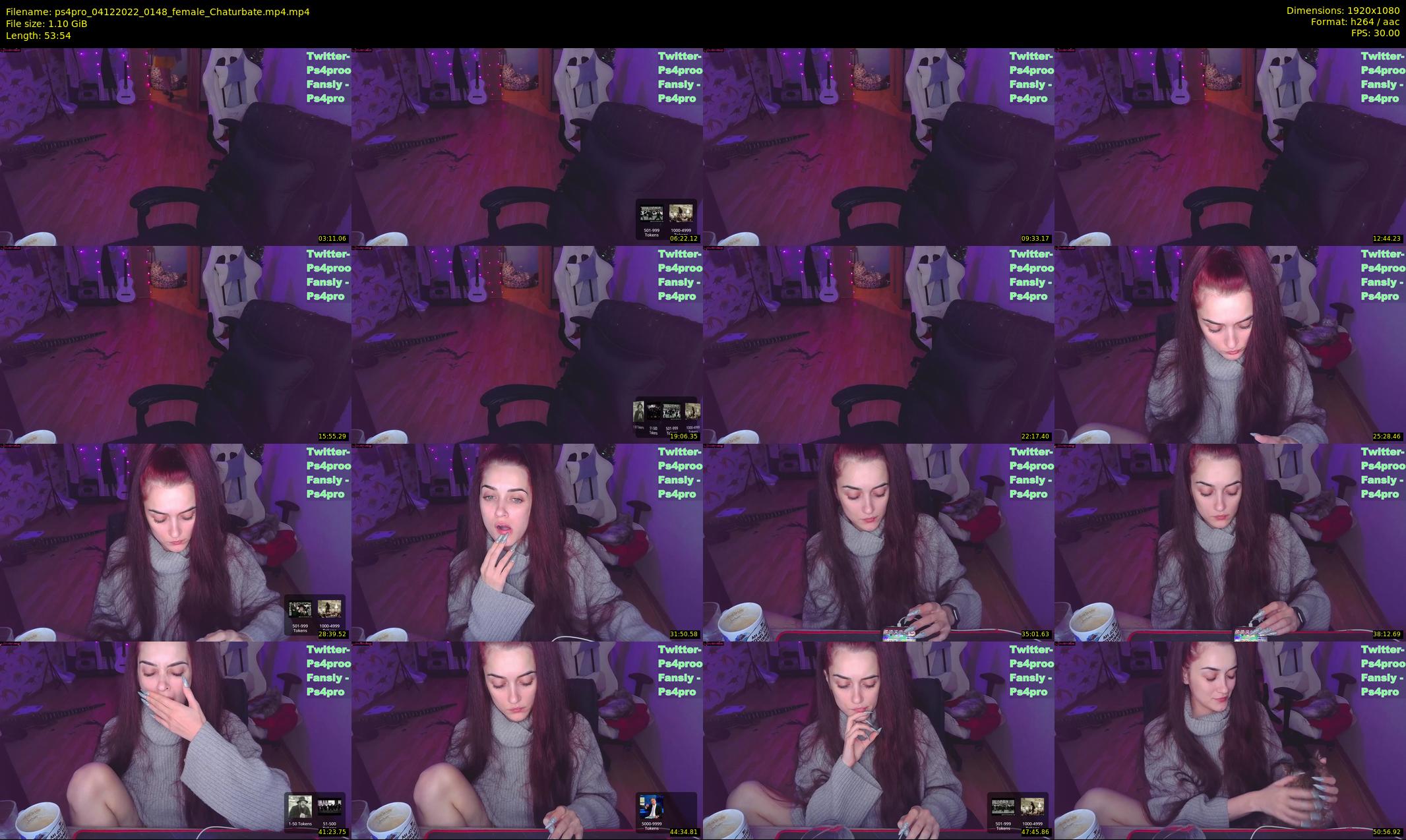 ps4pro — 54 minute Chaturbate female cam show recording, 1080p, Dec 4, 2022