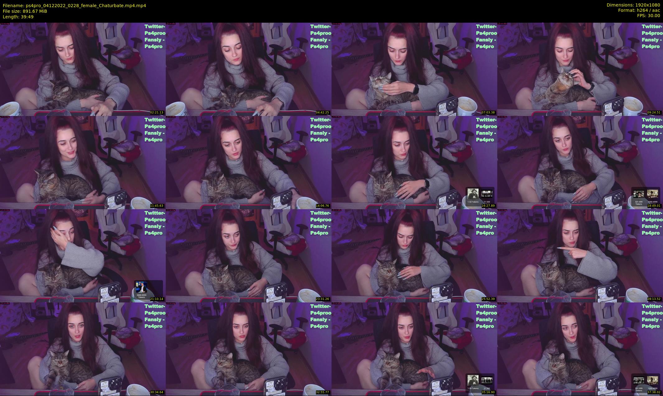 ps4pro — 40 minute Chaturbate female cam show recording, 1080p, Dec 4, 2022