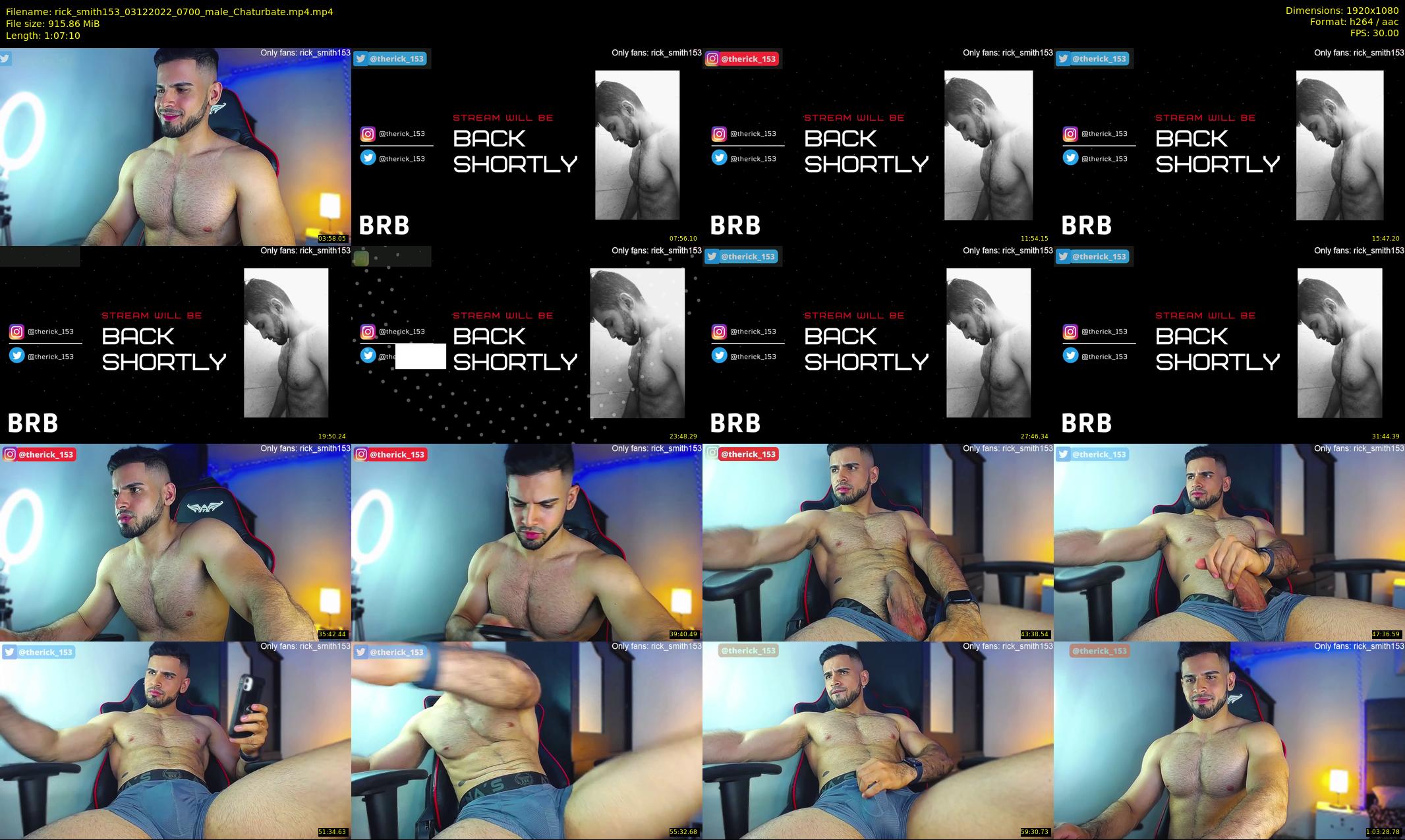 rick_smith153 — 68 minute Chaturbate male cam show recording, 1080p, Dec 3, 2022
