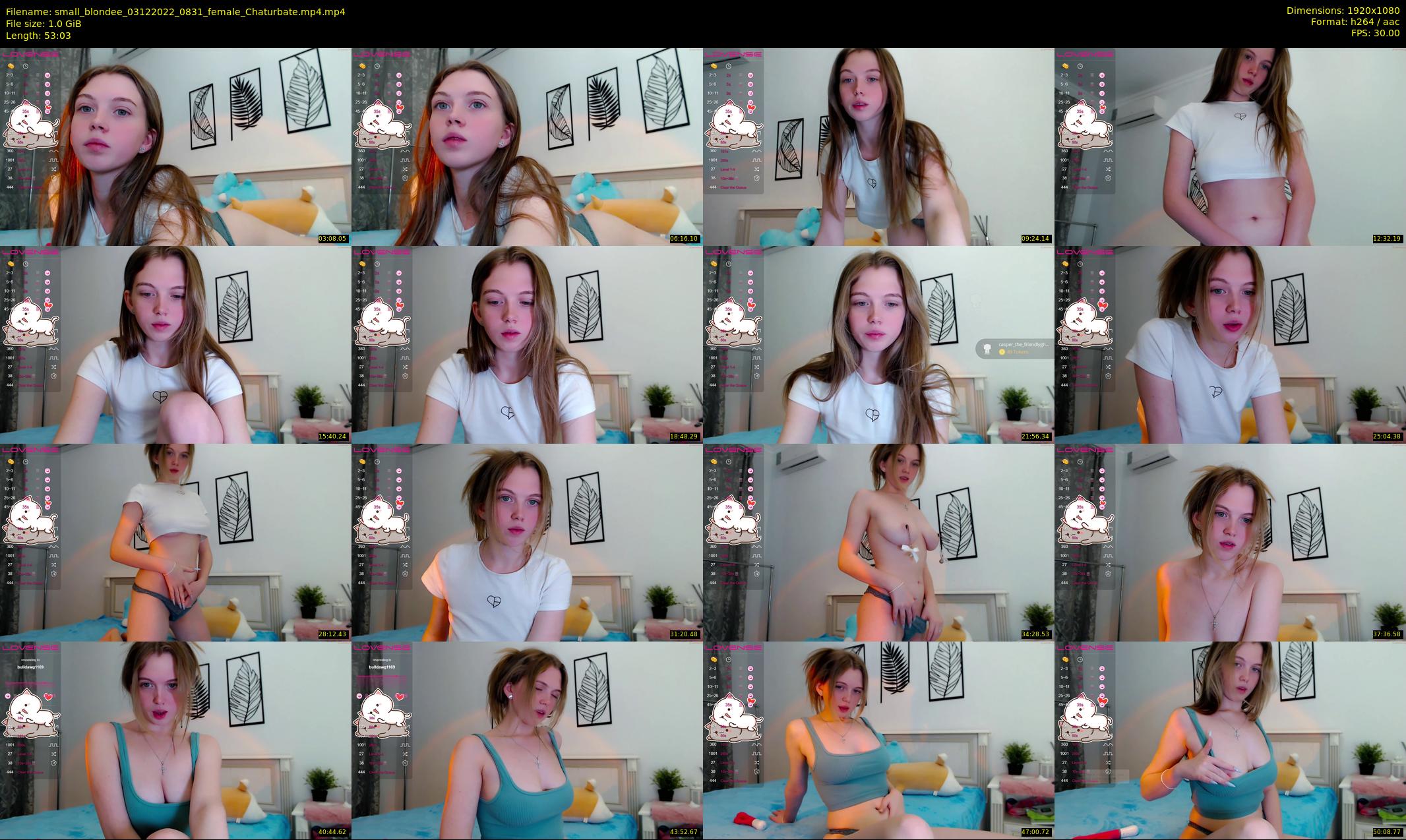 small_blondee — 54 minute Chaturbate female cam show recording, 1080p, Dec 3, 2022
