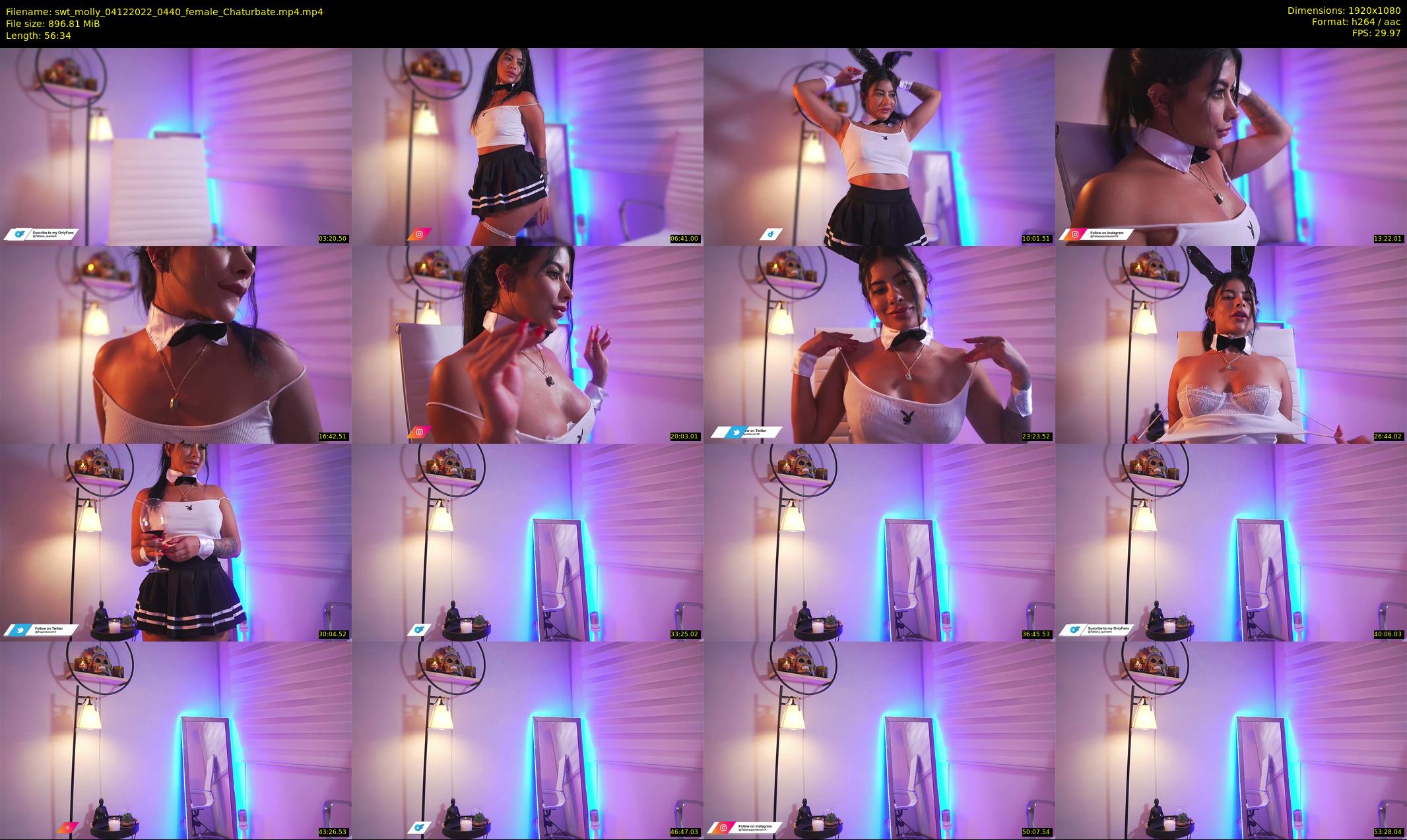 swt_molly — 57 minute Chaturbate female cam show recording, 1080p, Dec 4, 2022