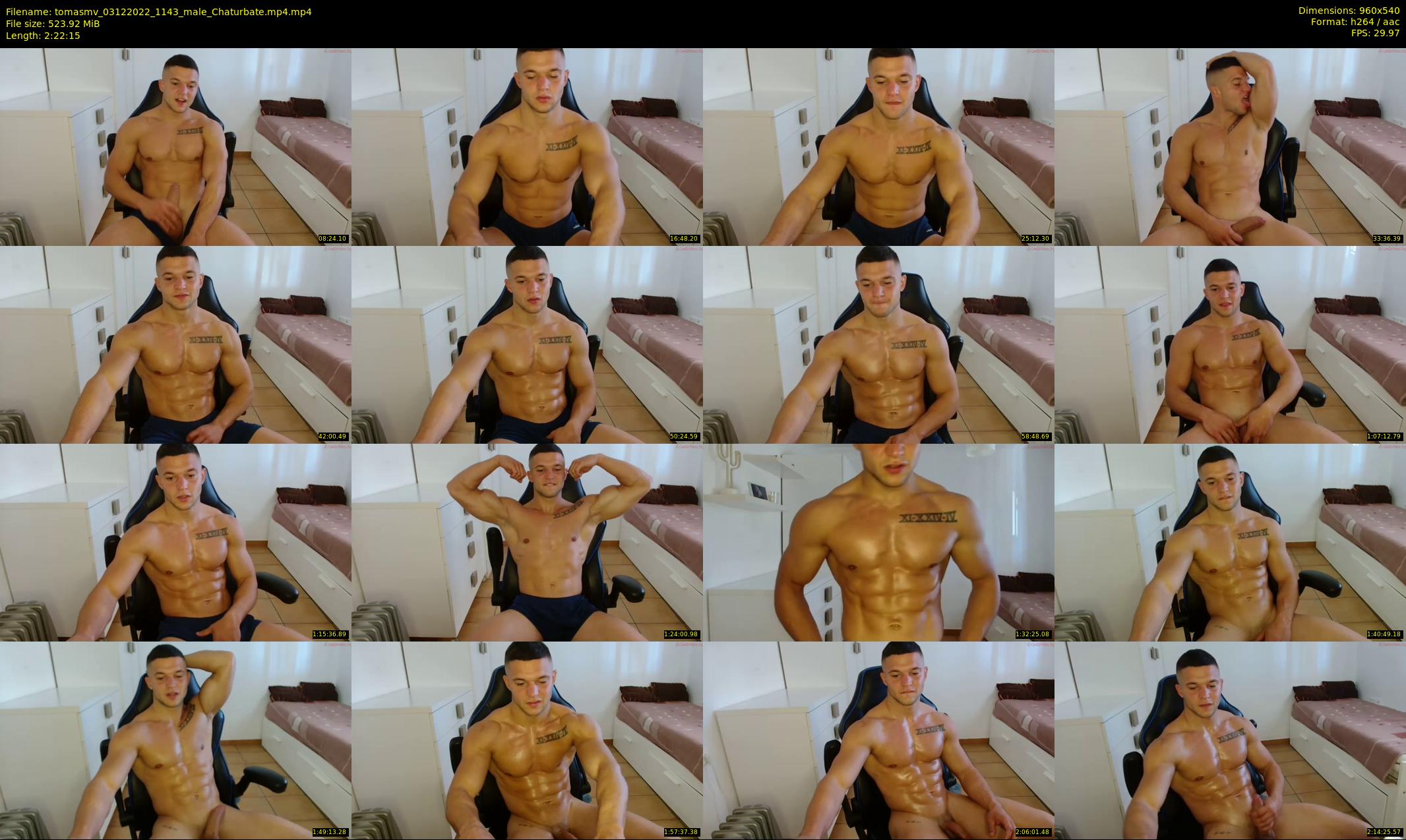 tomasmv — 143 minute Chaturbate male cam show recording, 480p, Dec 3, 2022