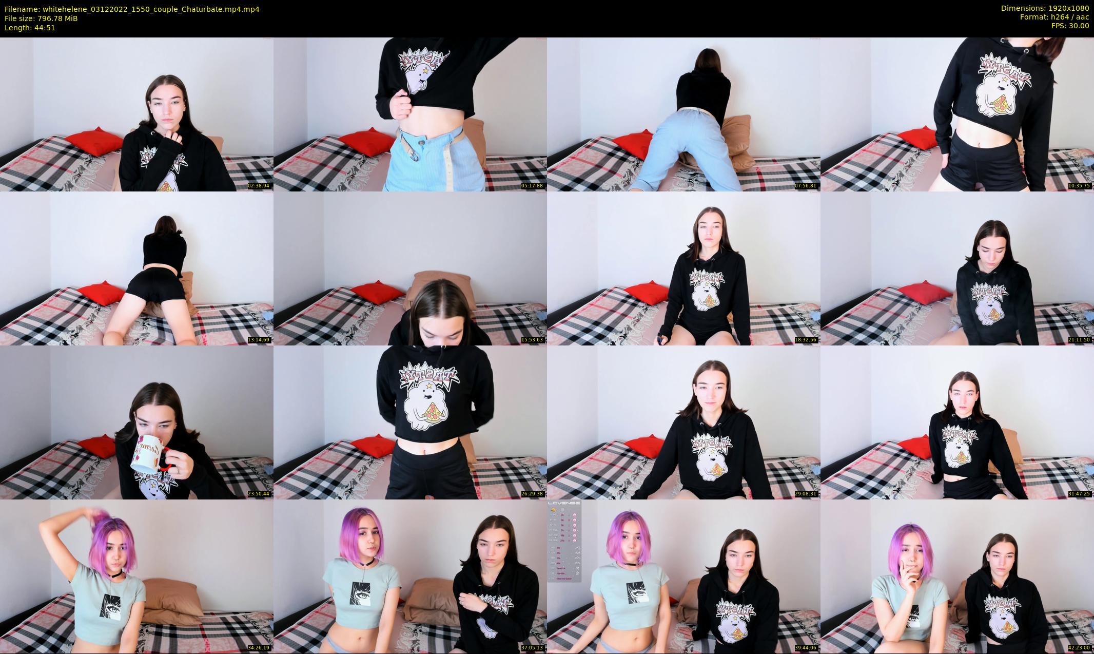 whitehelene — 45 minute Chaturbate female cam show recording, 1080p, Dec 3, 2022