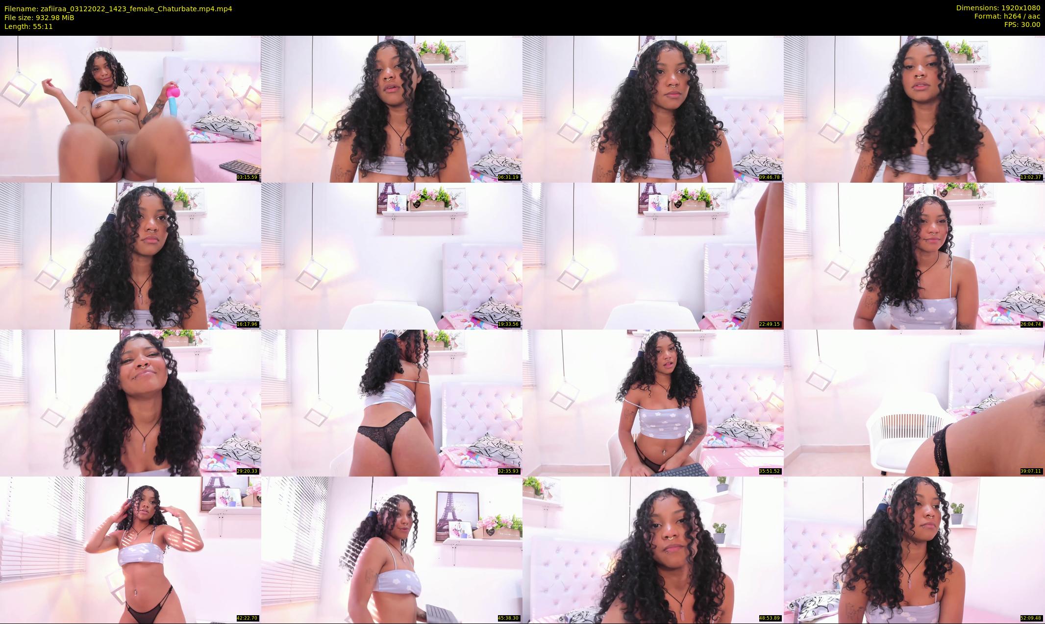 zafiiraa — 56 minute Chaturbate female cam show recording, 1080p, Dec 3, 2022