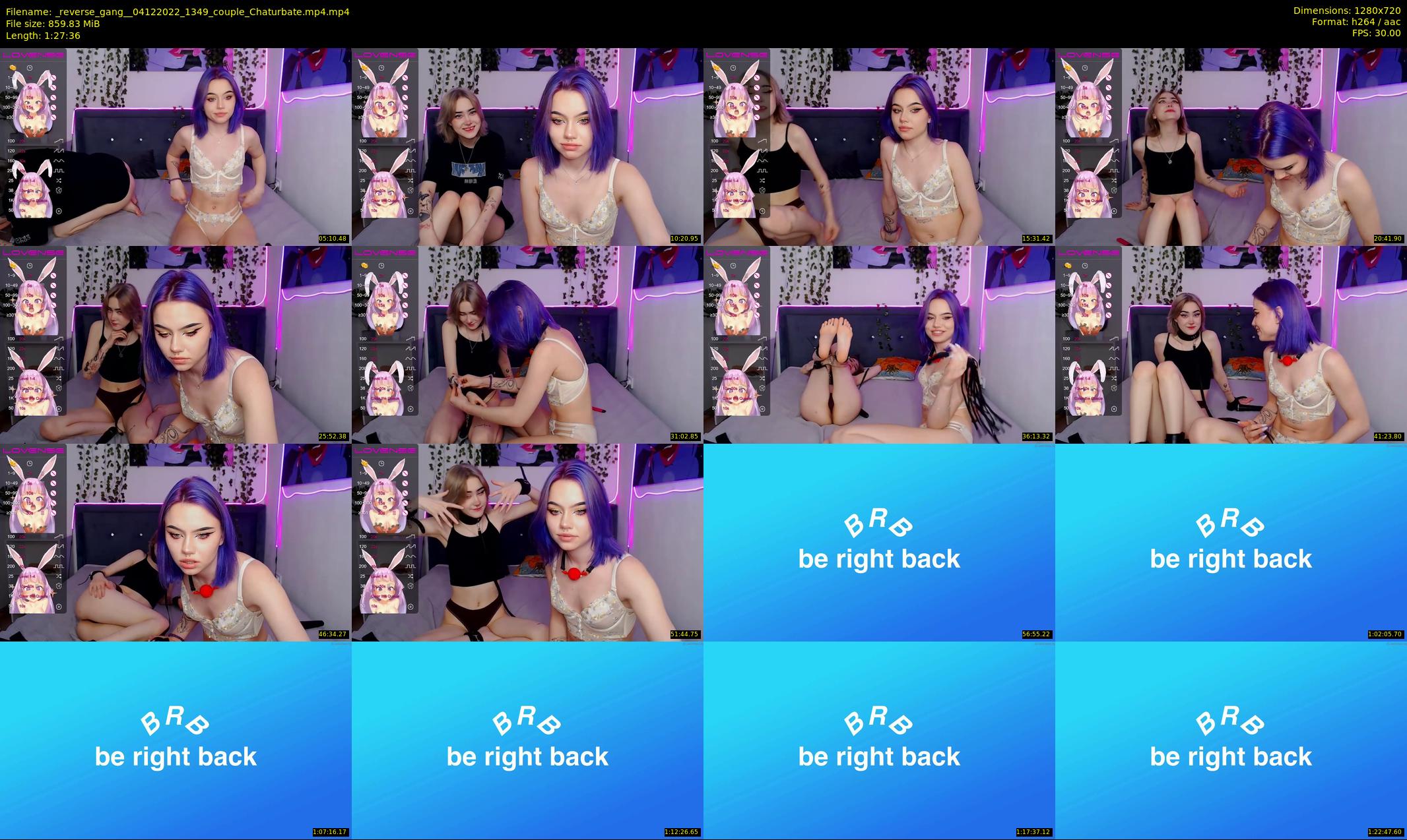 _reverse_gang_ — 88 minute Chaturbate couple cam show recording, 720p, Dec 4, 2022