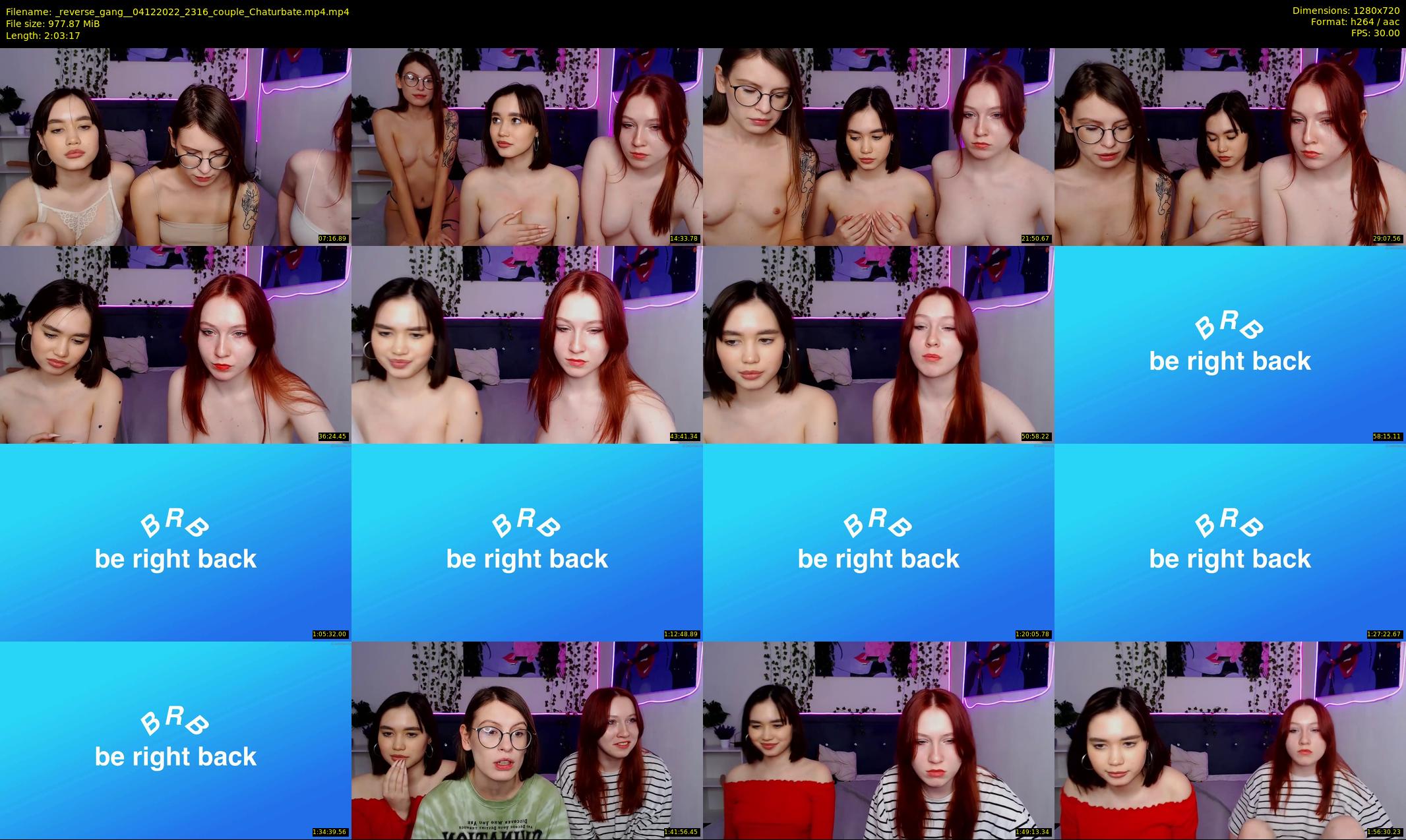 _reverse_gang_ — 124 minute Chaturbate couple cam show recording, 720p, Dec 4, 2022