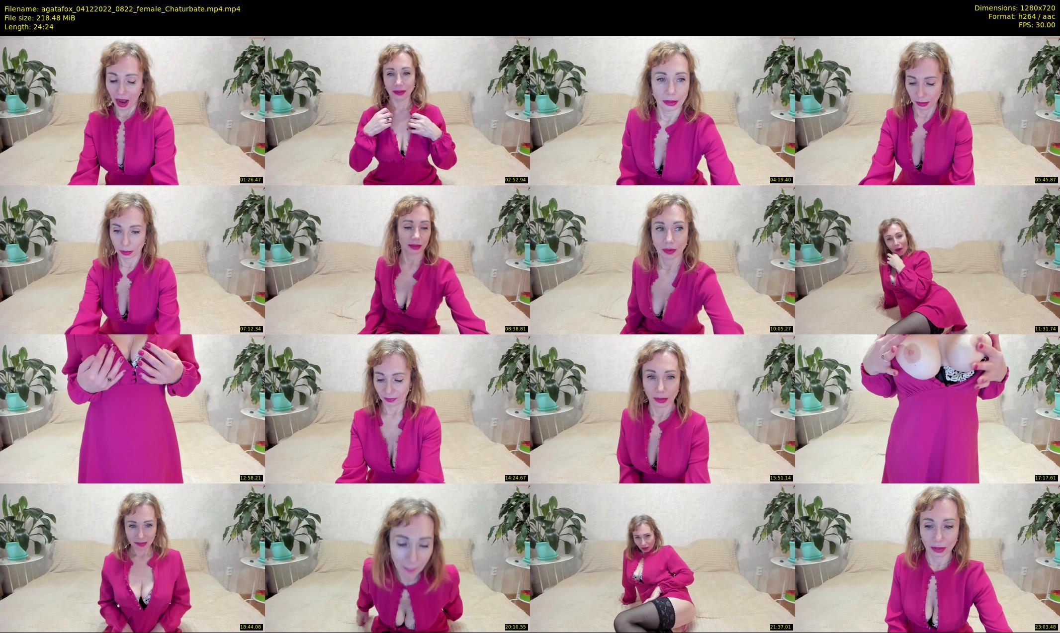 agatafox — 25 minute Chaturbate female cam show recording, 720p, Dec 4, 2022