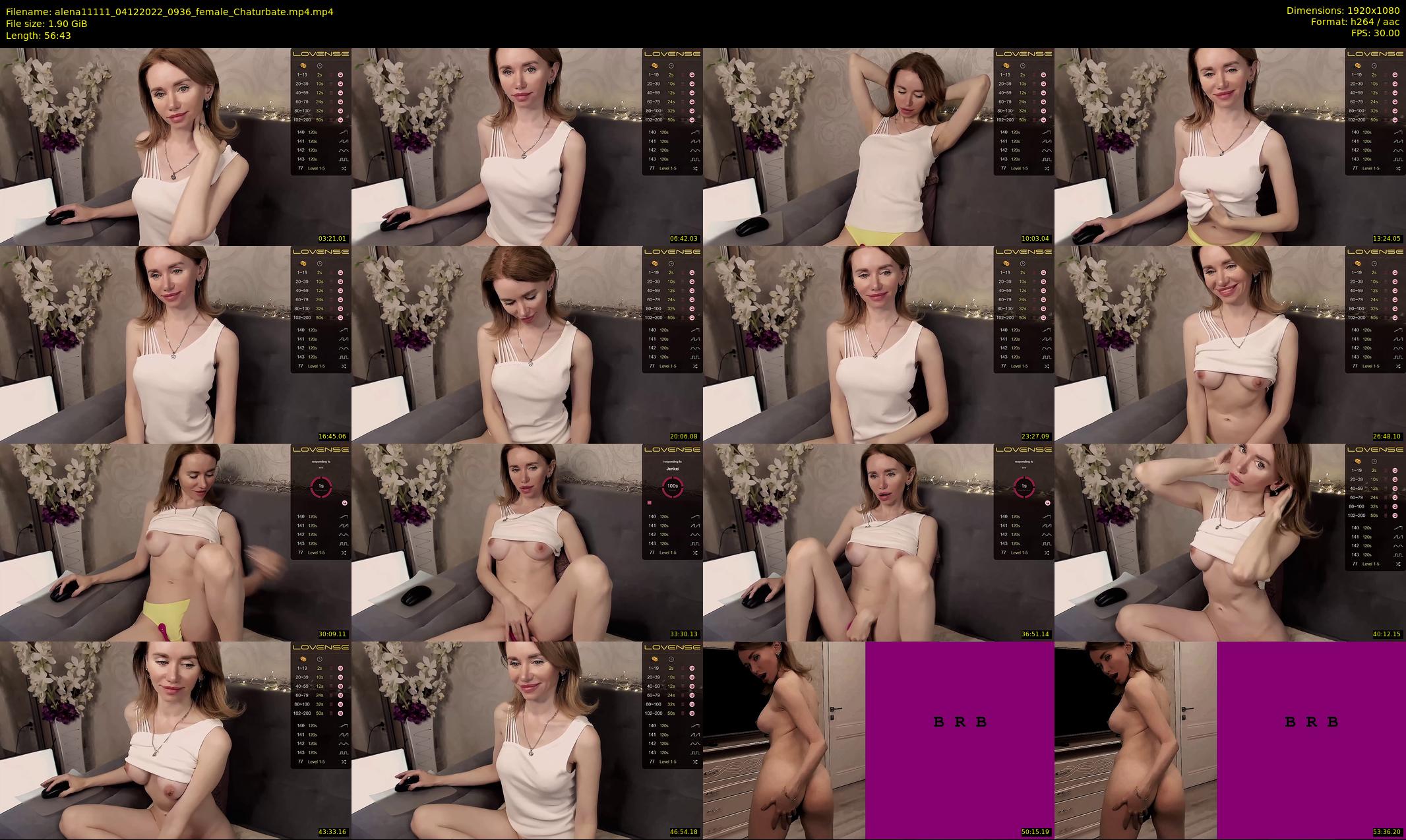 alena11111 — 57 minute Chaturbate female cam show recording, 1080p, Dec 4, 2022