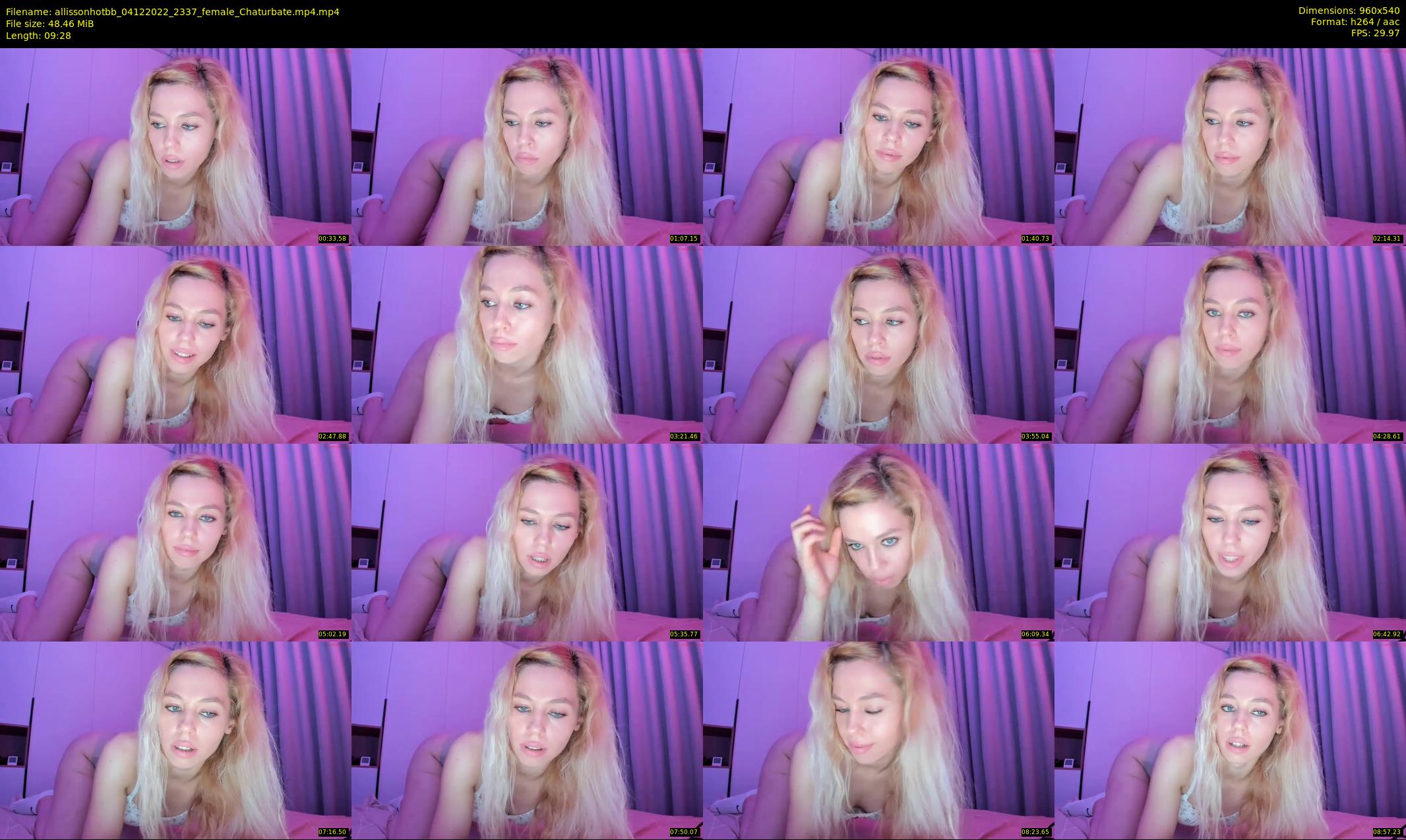 allissonhotbb — 10 minute Chaturbate female cam show recording, 480p, Dec 4, 2022