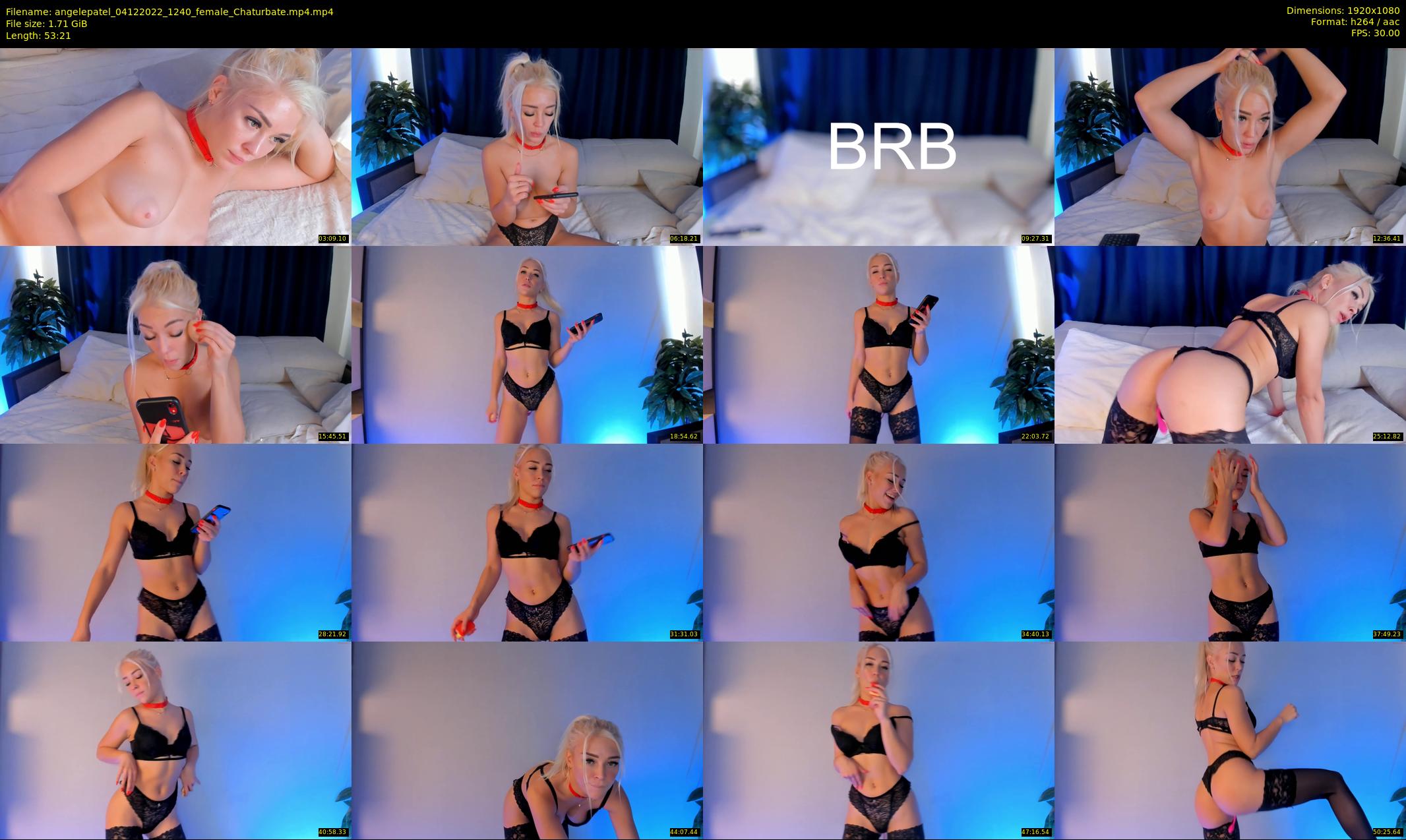 angelepatel — 54 minute Chaturbate female cam show recording, 1080p, Dec 4, 2022