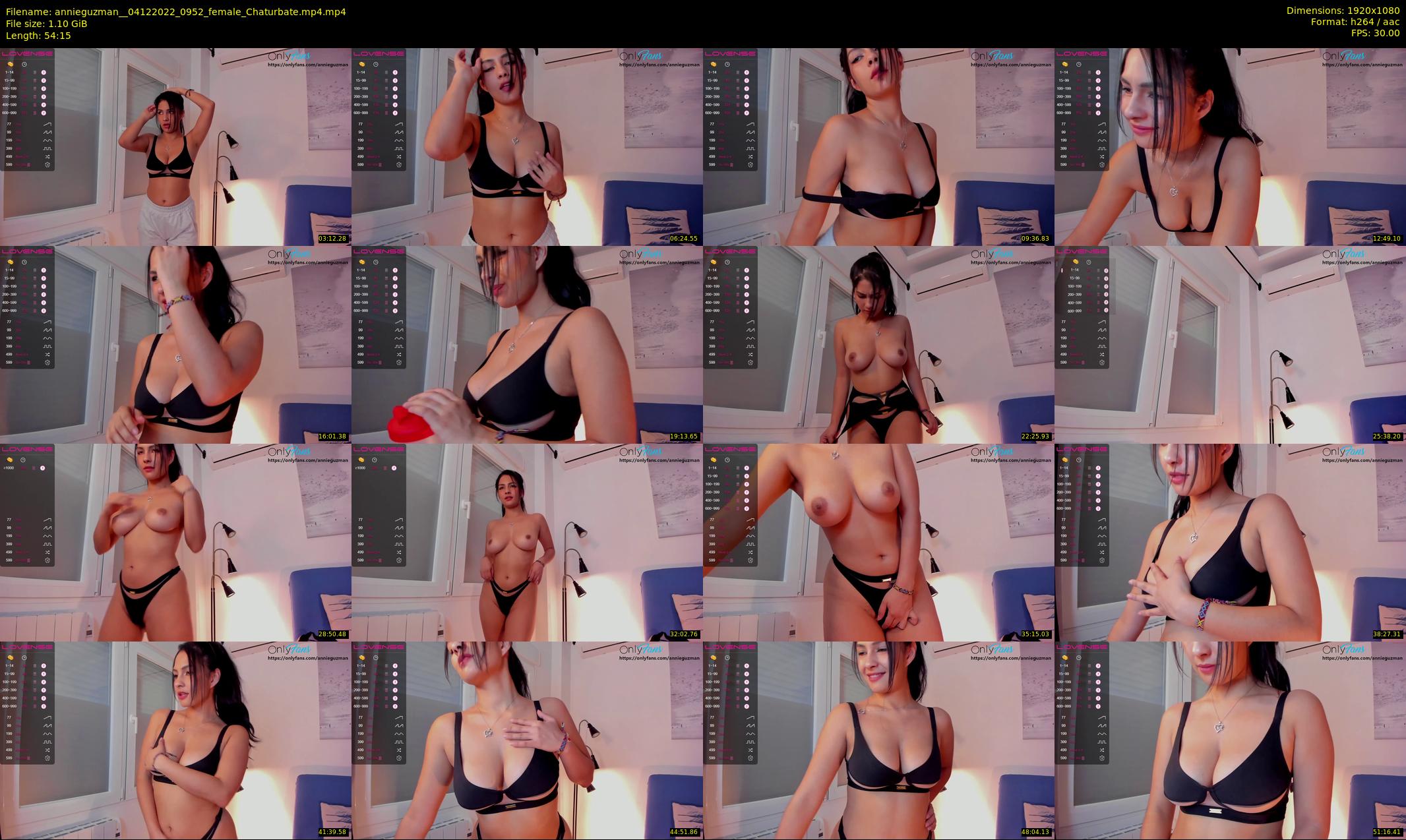 annieguzman_ — 55 minute Chaturbate female cam show recording, 1080p, Dec 4, 2022