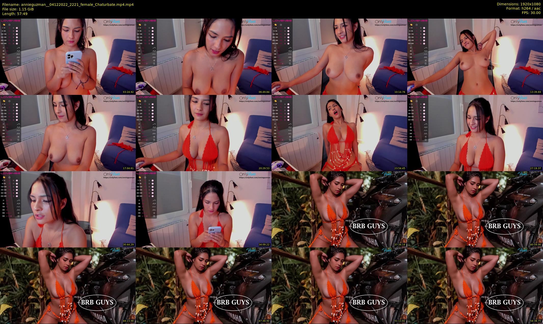 annieguzman_ — 58 minute Chaturbate female cam show recording, 1080p, Dec 4, 2022