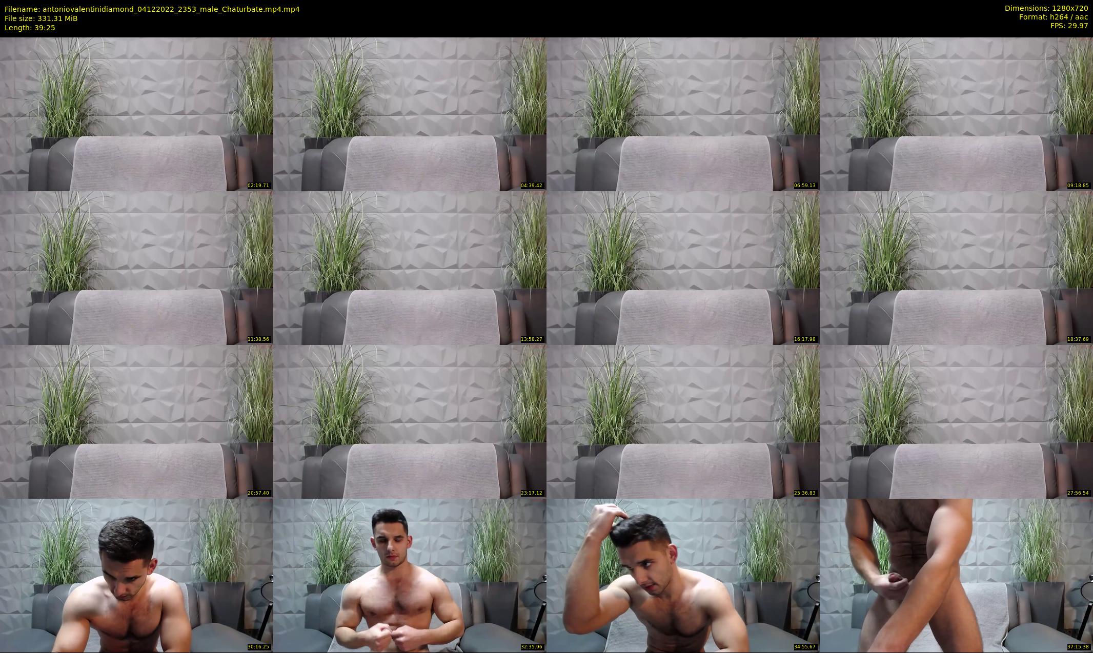 antoniovalentinidiamond — 40 minute Chaturbate male cam show recording, 720p, Dec 4, 2022