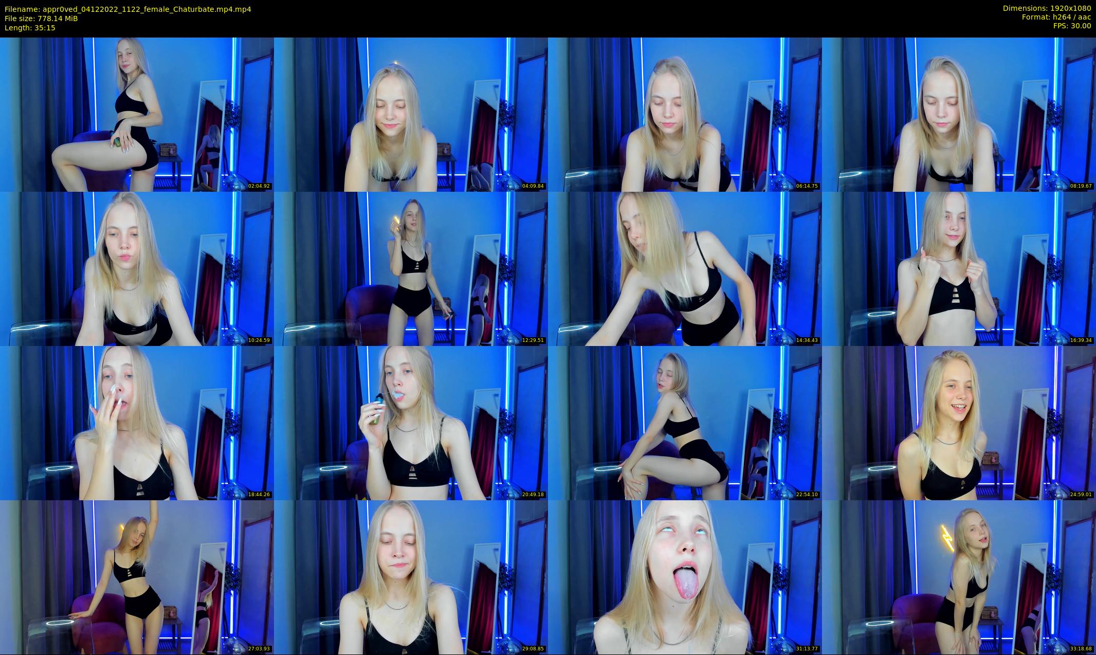 appr0ved — 36 minute Chaturbate female cam show recording, 1080p, Dec 4, 2022