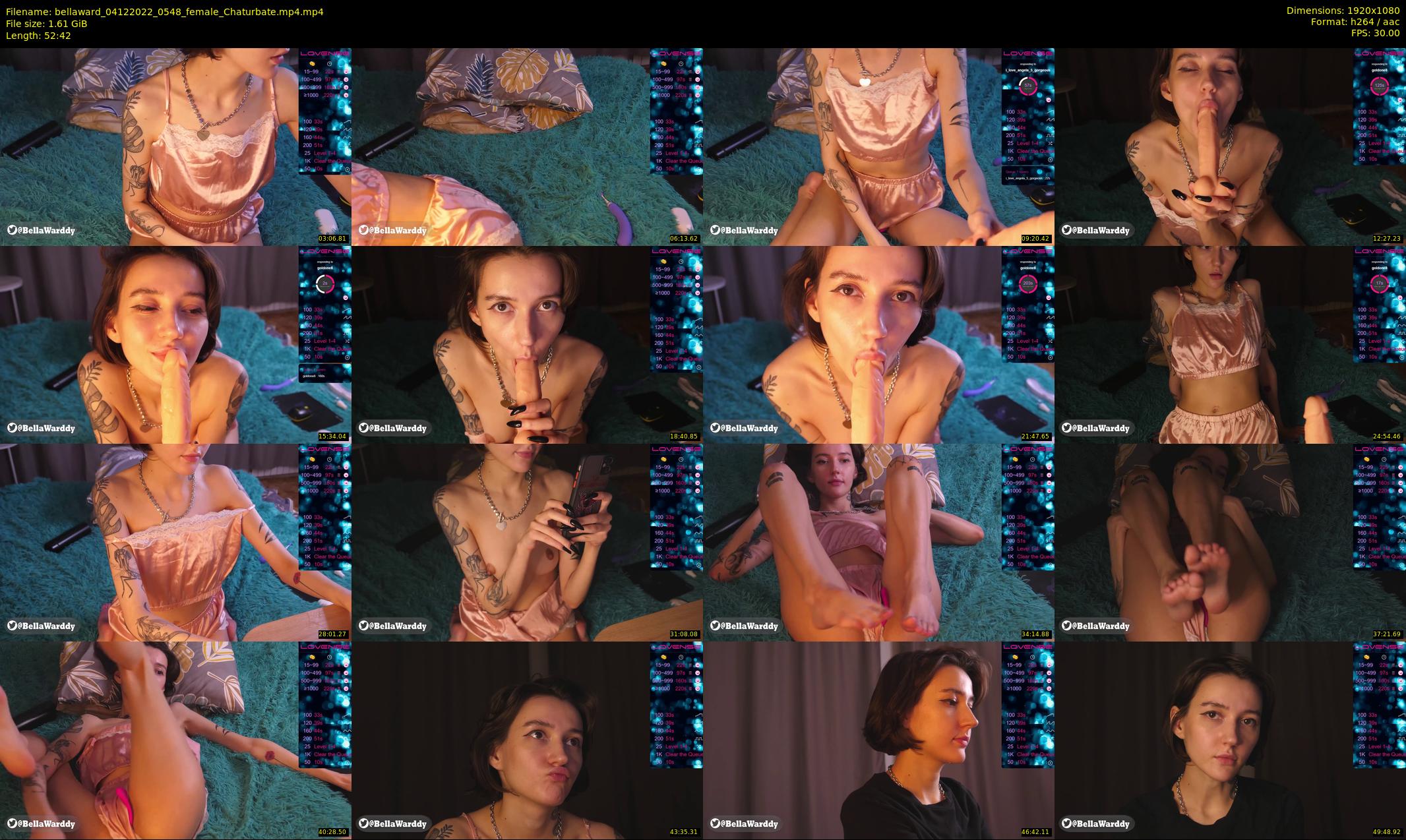 bellaward — 53 minute Chaturbate female cam show recording, 1080p, Dec 4, 2022
